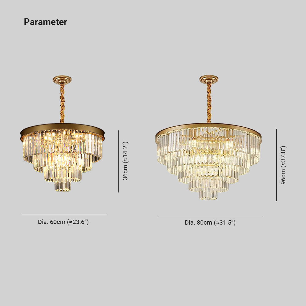 Freyza | Suspension moderne en cristal à LED Kristy – Cuisine moderne, salle à manger