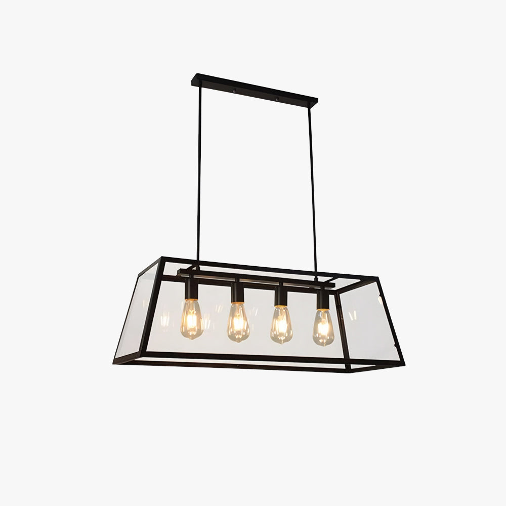 Freyza | Suspension industrielle en verre à LED Epoch – Cuisine et salle à manger modernes