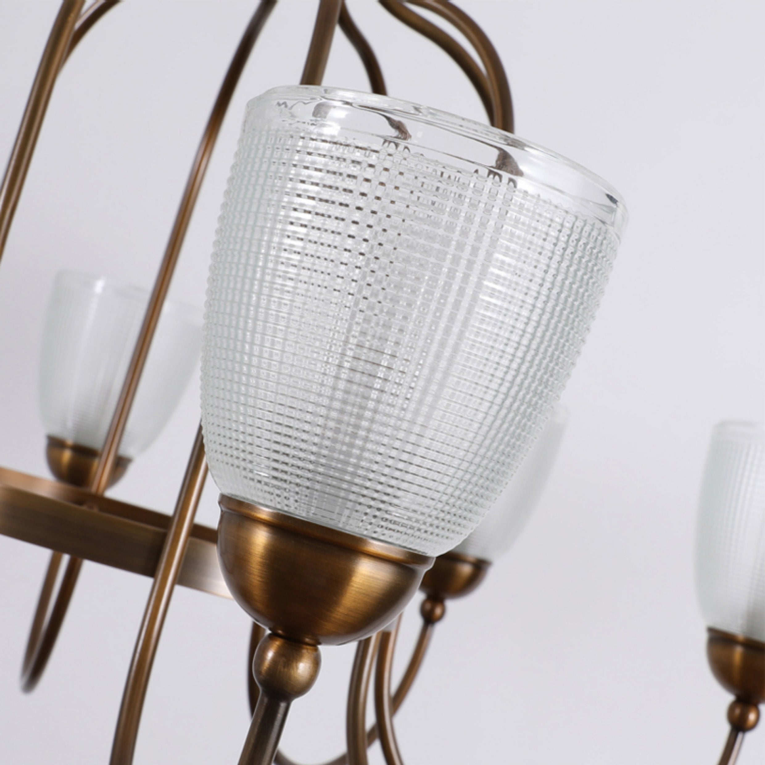 Freyza | Lustre en verre de luxe postmoderne Caraeara – Salle à manger et salon modernes