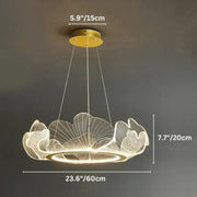 Freyza - TajiaGlow | Elegant Modern Gold Chandelier Light with Acrylic Shades