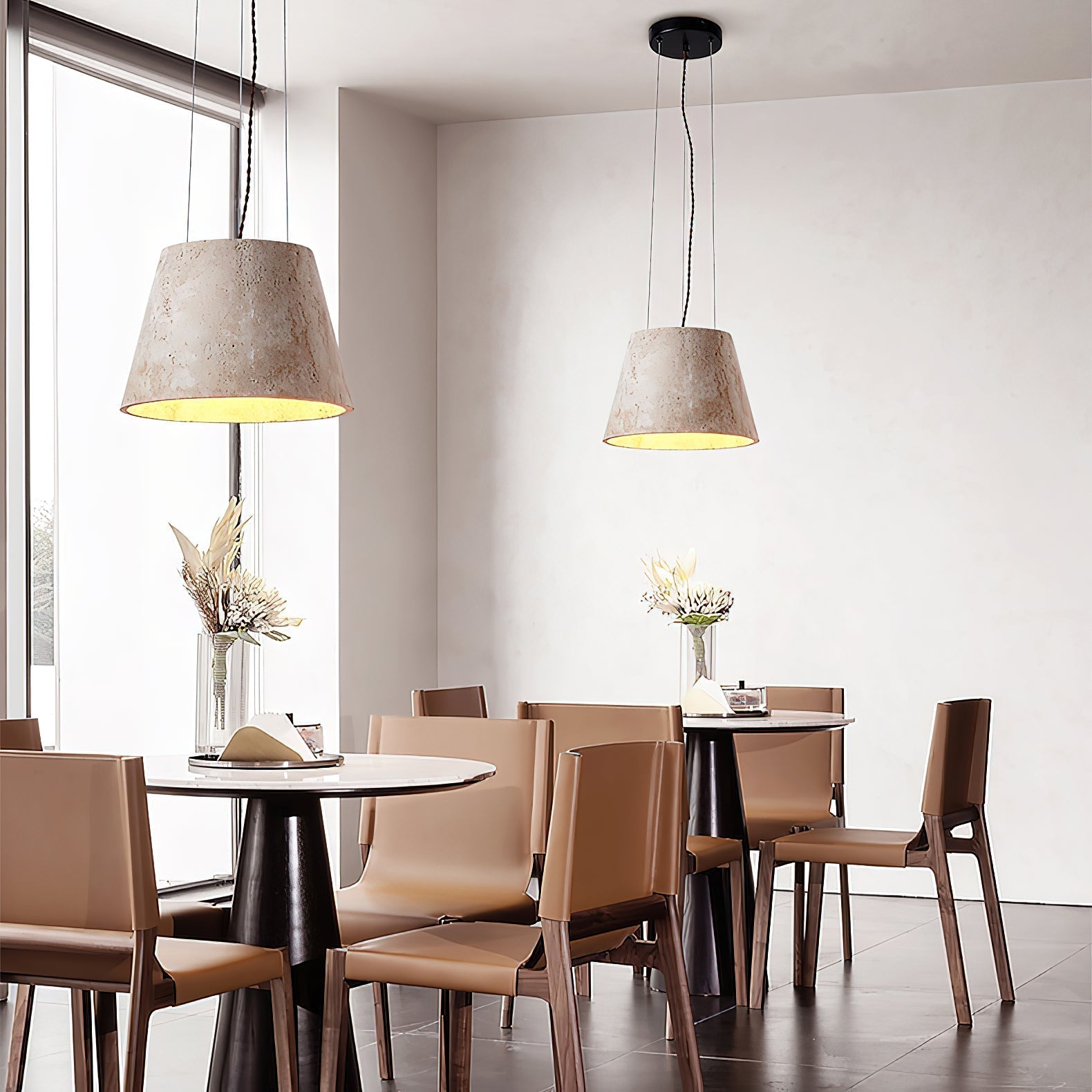 Freyza | Ovelir Travertine Pendant Pendant Light – Kitchen Dining Room