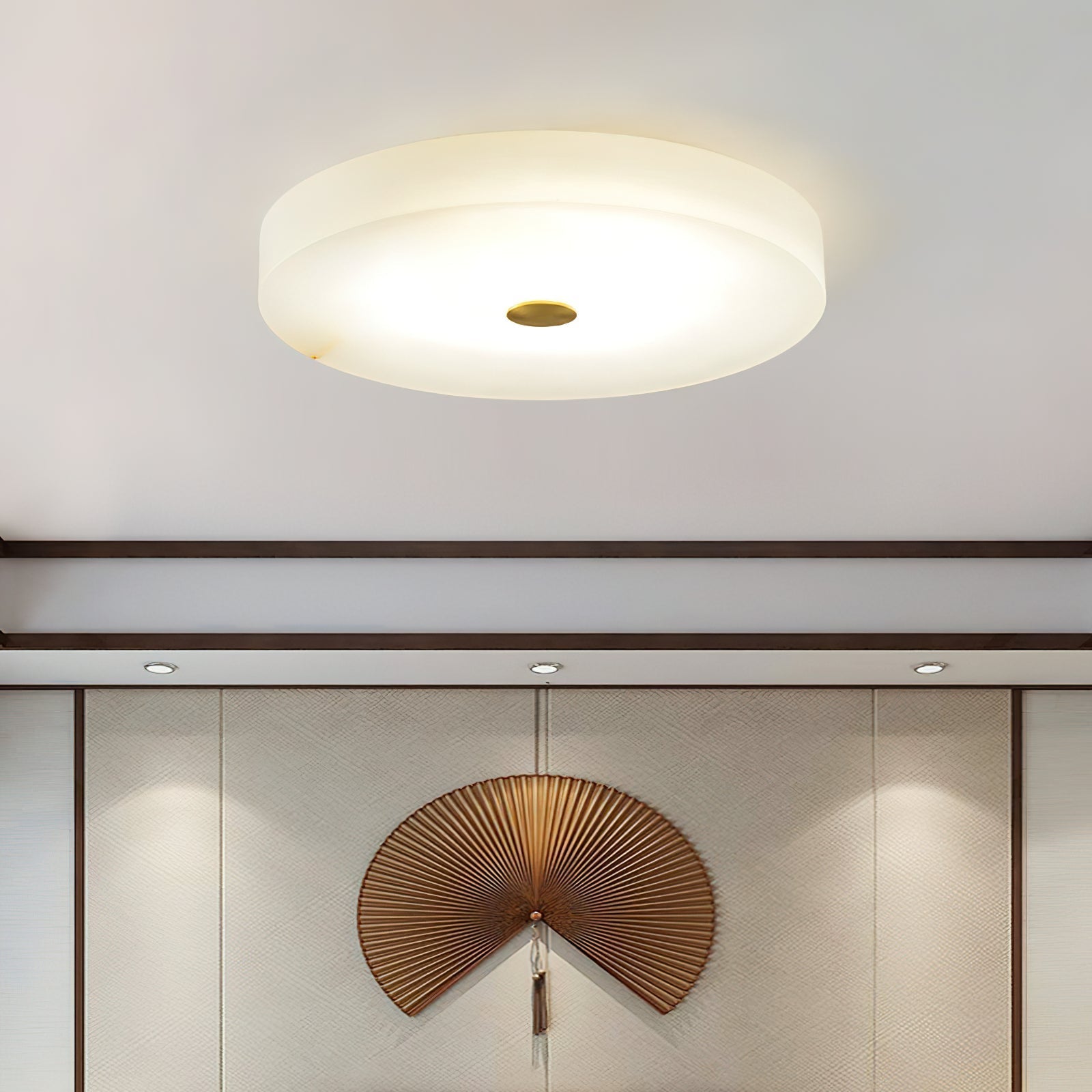 Freyza | Unorir Alabaster-Deckenleuchte – Schlafzimmer, Wohnzimmer