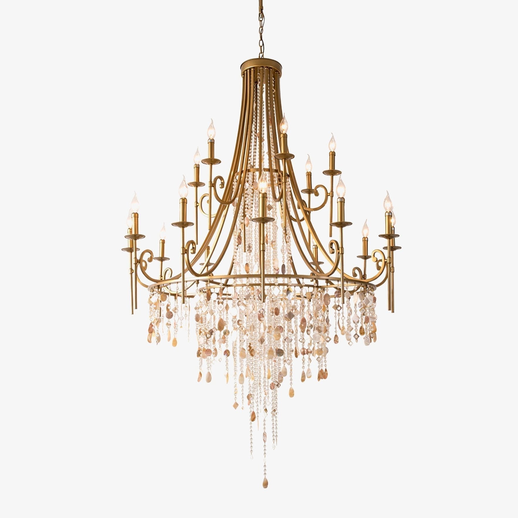 Freyza | Lustre en cristal de luxe postmoderne Errina – Salle à manger et salon modernes