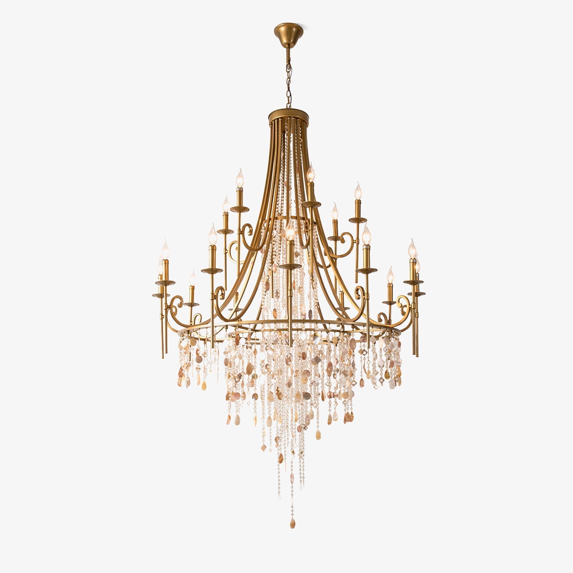 Freyza | Lustre en cristal de luxe postmoderne Errina – Salle à manger et salon modernes