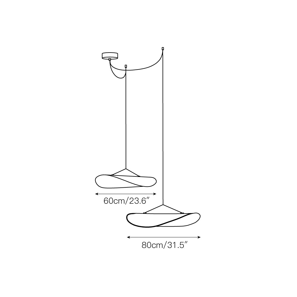 Suspension en papier Freyza | Elsolir – Luminaire suspendu pour cuisine et salle à manger