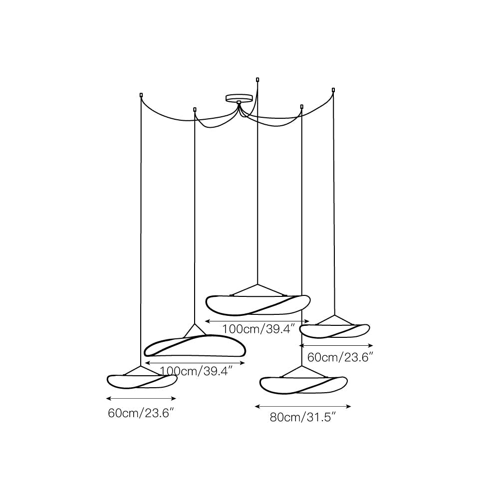 Suspension en papier Freyza | Elsolir – Luminaire suspendu pour cuisine et salle à manger