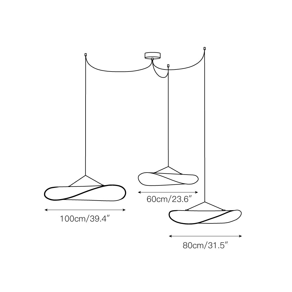 Suspension en papier Freyza | Elsolir – Luminaire suspendu pour cuisine et salle à manger