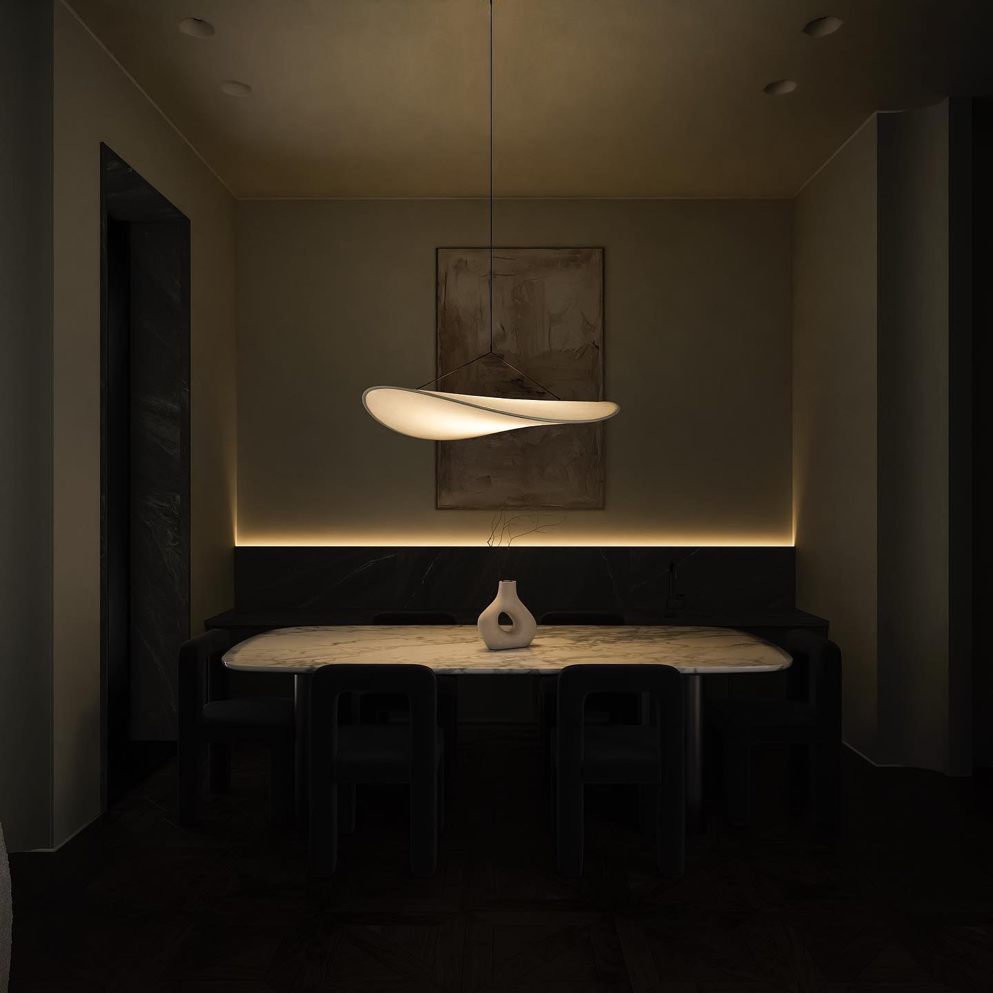 Suspension en papier Freyza | Elsolir – Luminaire suspendu pour cuisine et salle à manger
