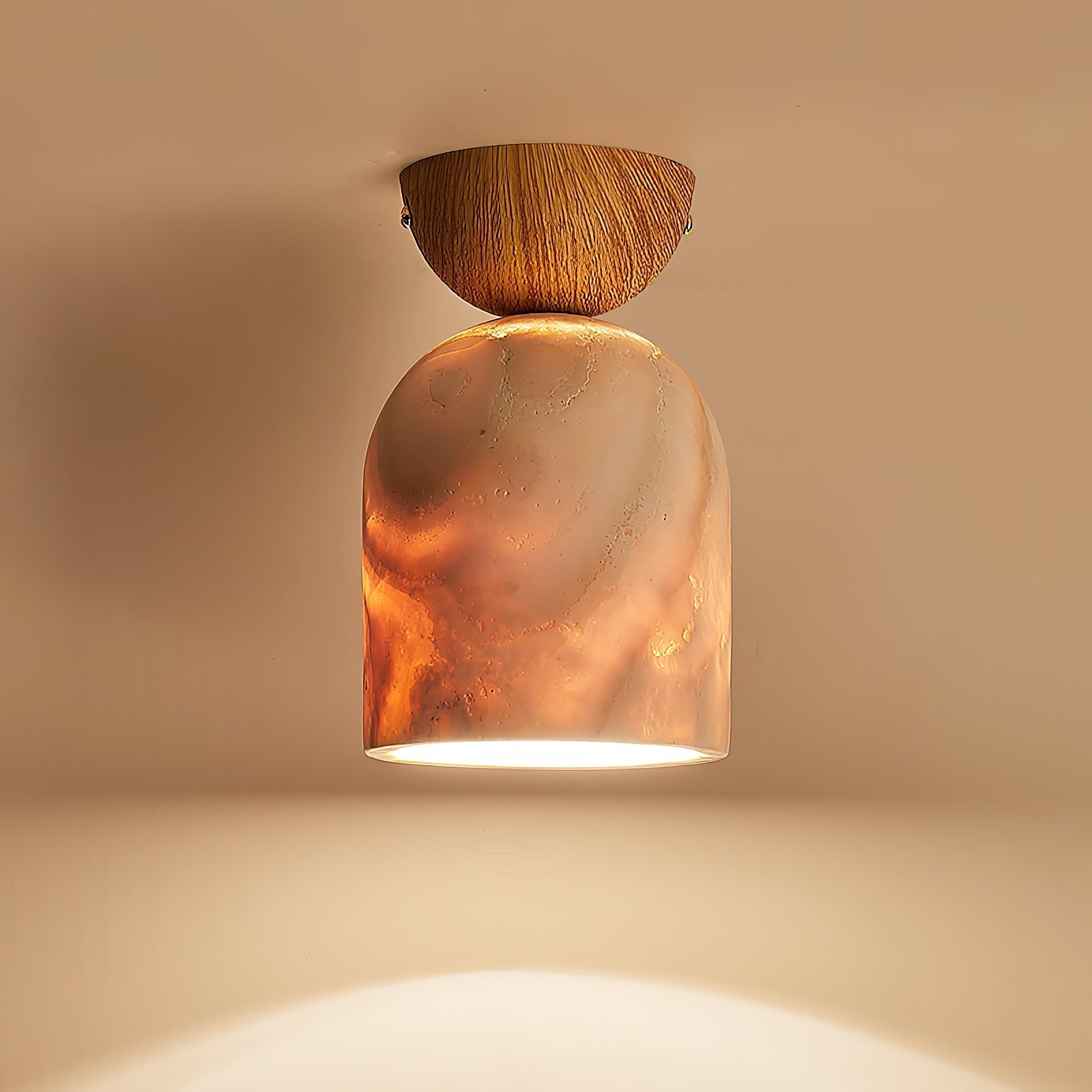 Freyza | Suspension conique en travertin Vezorus – Chambre et salon