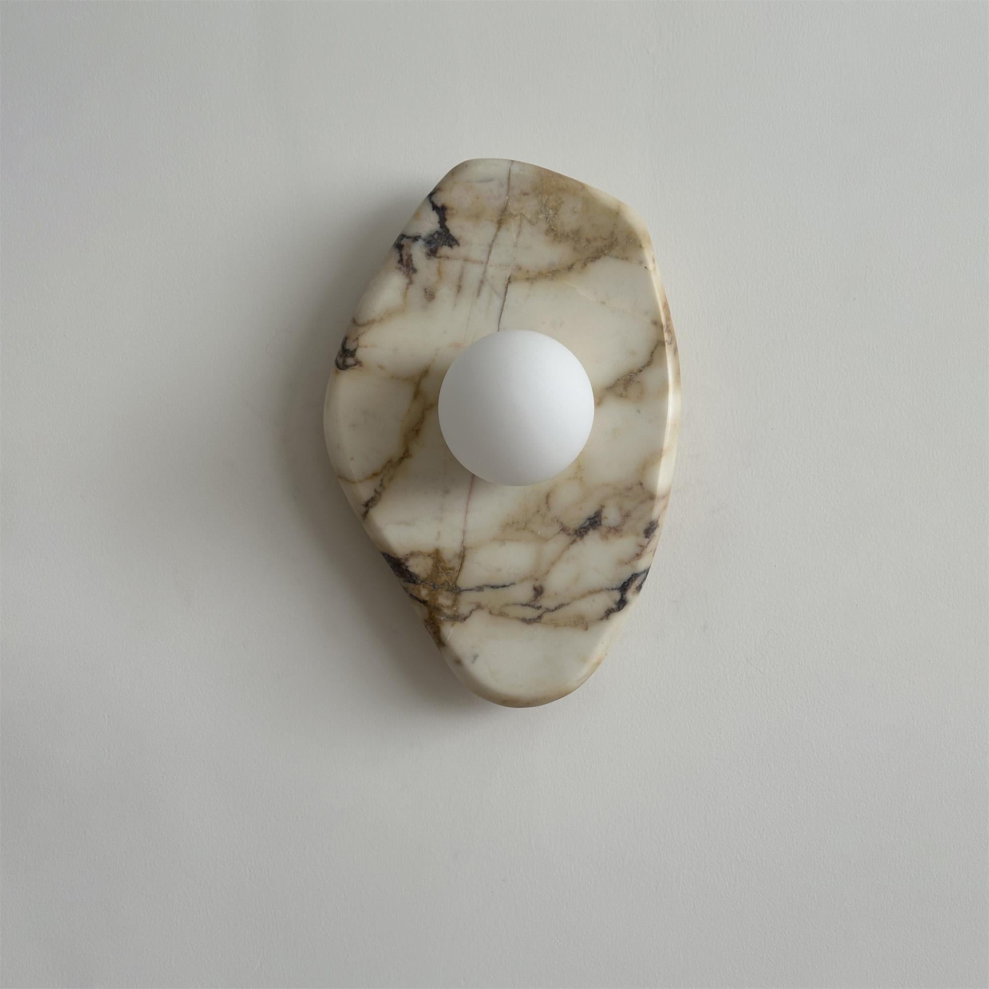 Freyza | Mylirira Marmor-Glas-Glasmarmor-Wandleuchte – Schlafzimmer, Flur