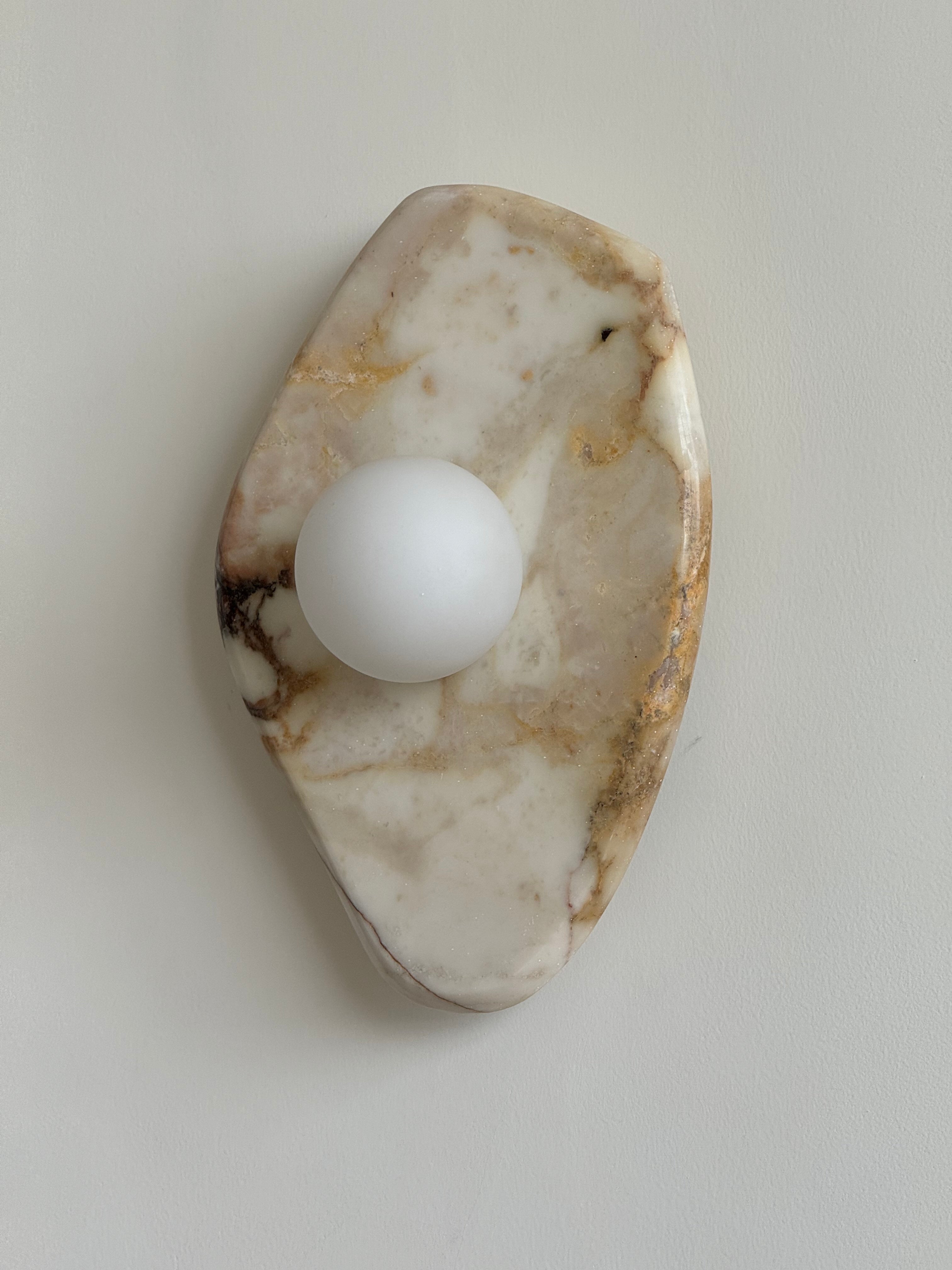 Freyza | Mylirira Marmor-Glas-Glasmarmor-Wandleuchte – Schlafzimmer, Flur