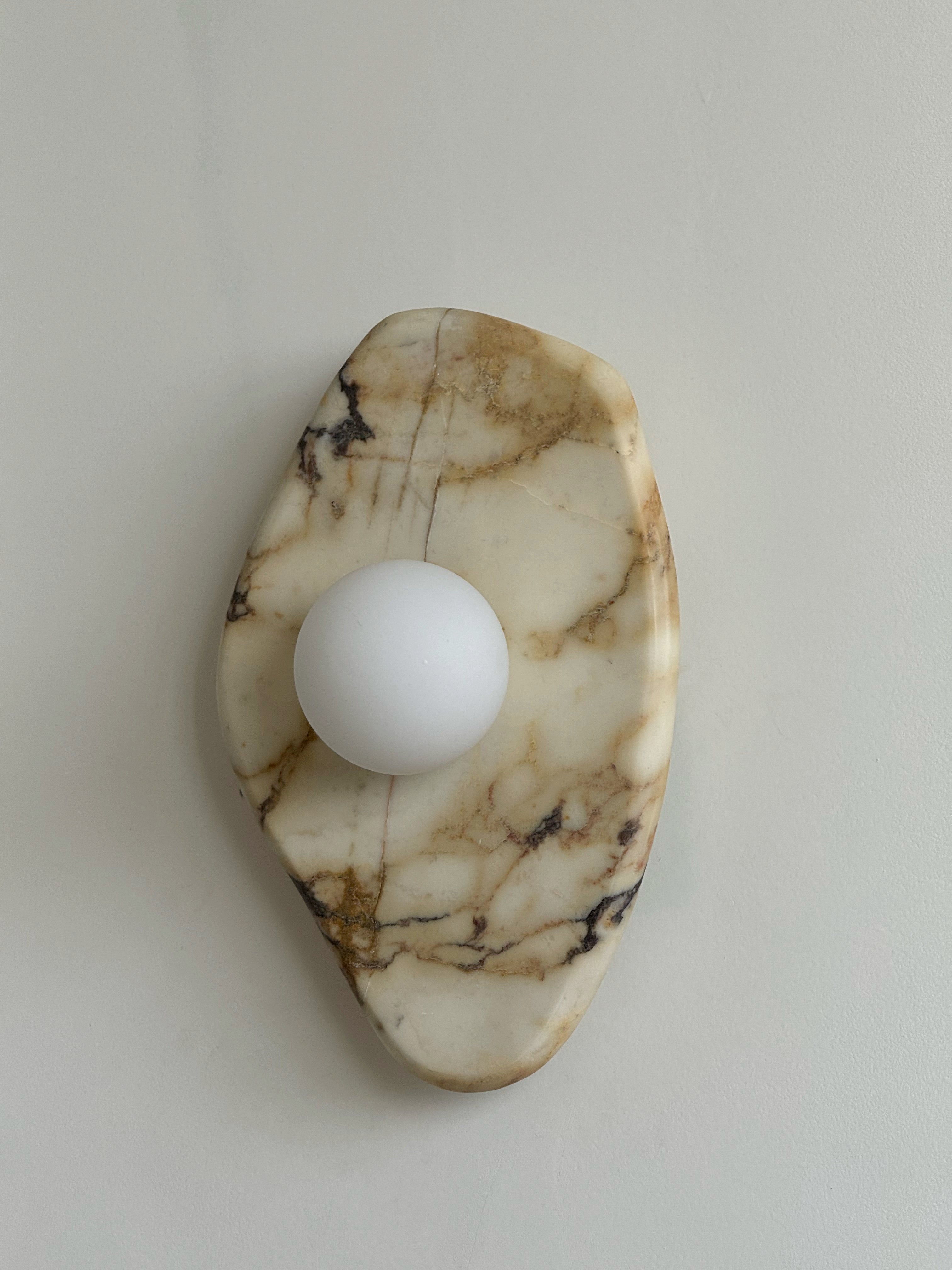 Freyza | Mylirira Marmor-Glas-Glasmarmor-Wandleuchte – Schlafzimmer, Flur