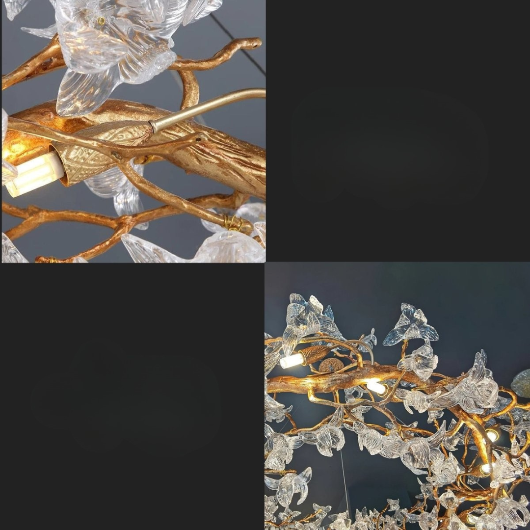 Freyza - Luminara | Elegant Timeless Brass Tapered Shade Chandelier