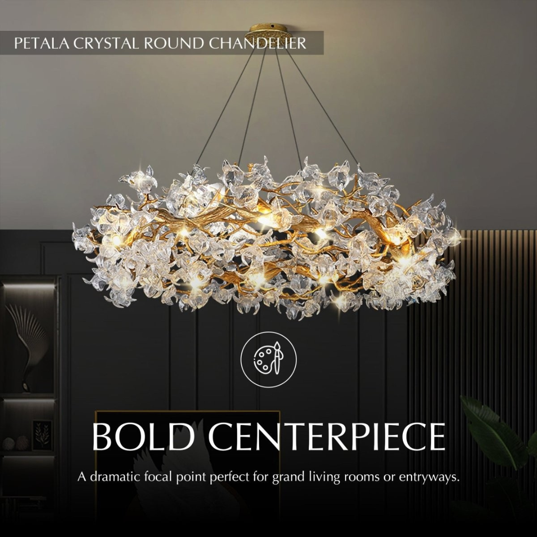 Freyza - Luminara | Elegant Timeless Brass Tapered Shade Chandelier