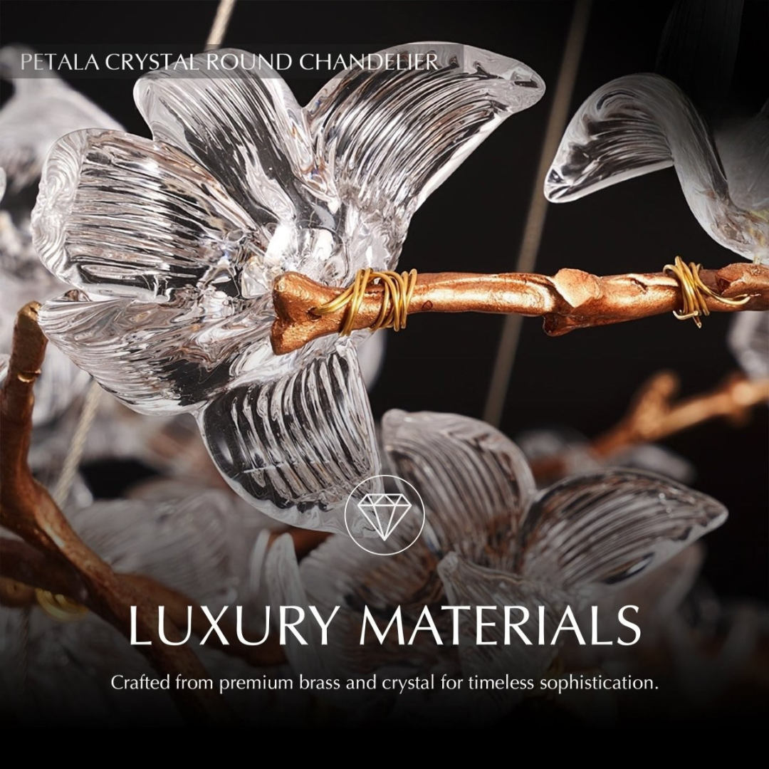 Freyza - Luminara | Elegant Timeless Brass Tapered Shade Chandelier