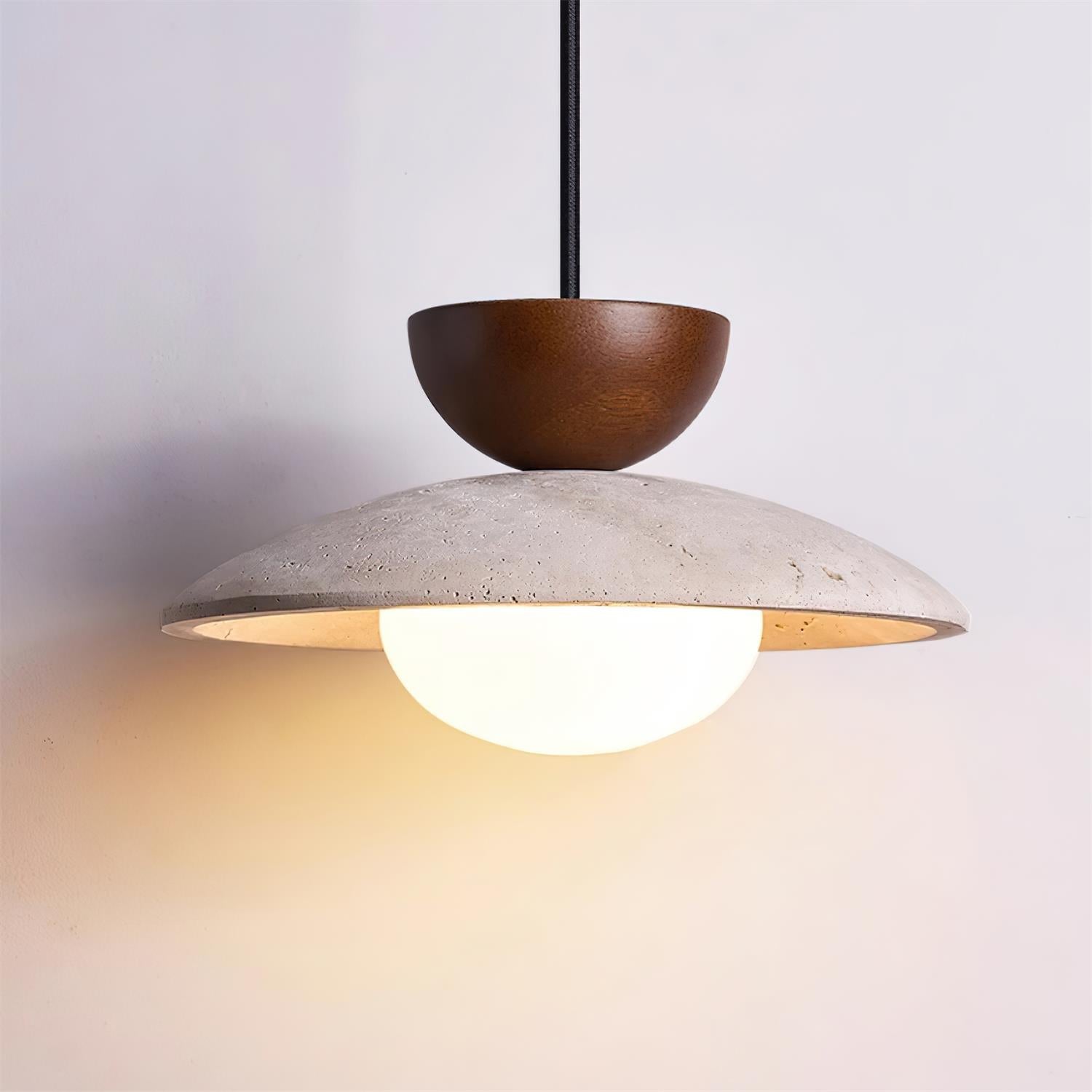 Suspension en travertin Freyza | Cleo – Luminaire pour cuisine et salle à manger