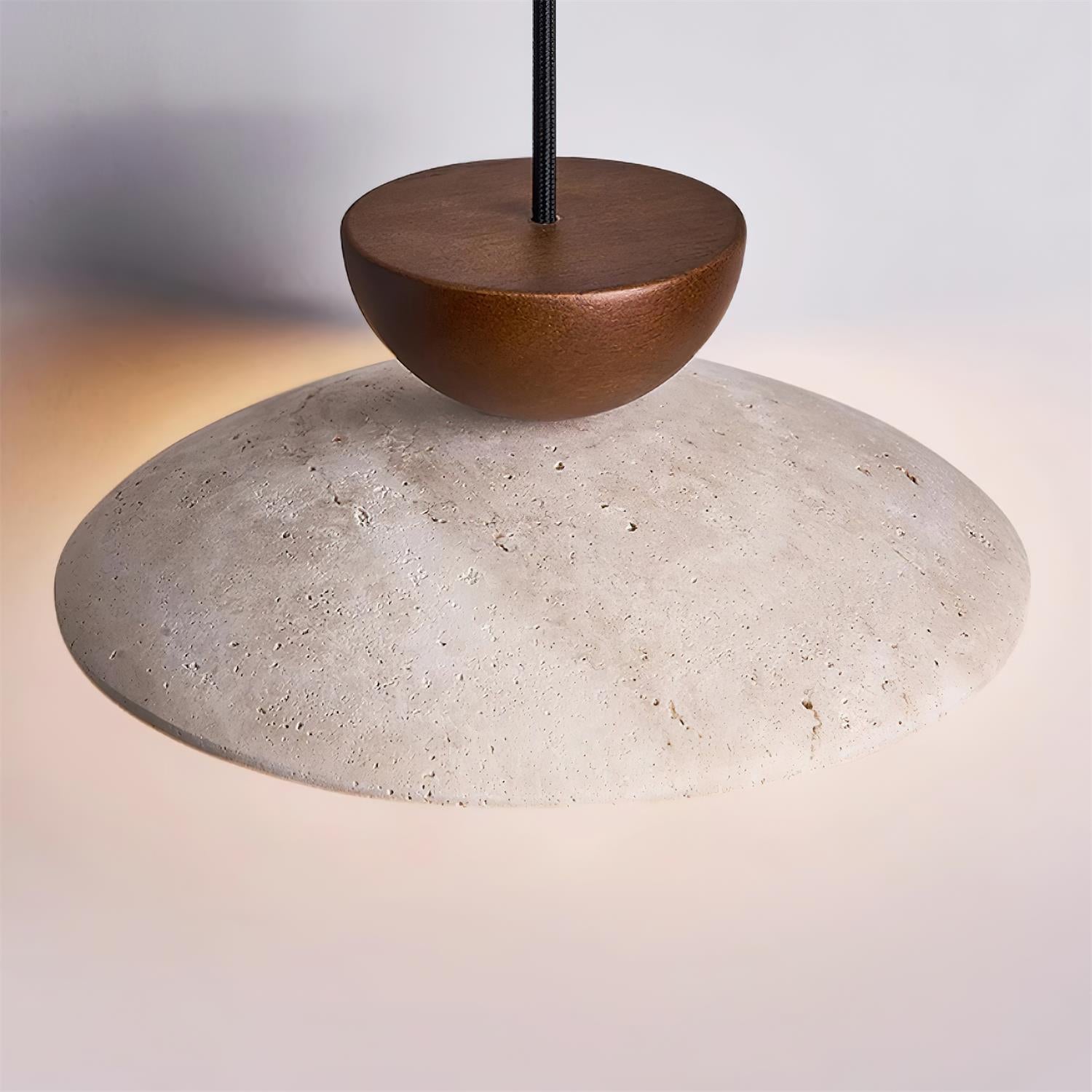 Suspension en travertin Freyza | Cleo – Luminaire pour cuisine et salle à manger