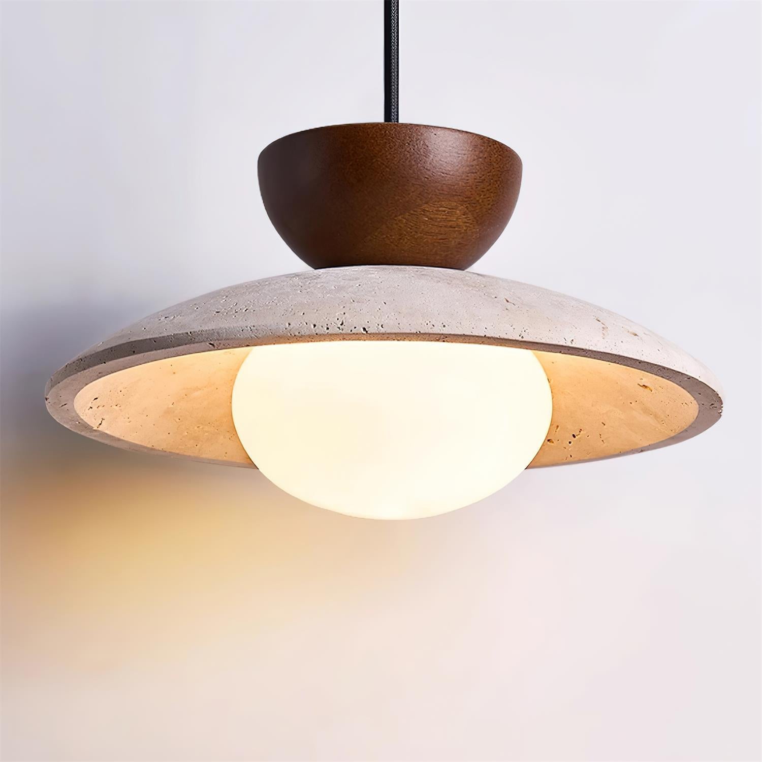 Suspension en travertin Freyza | Cleo – Luminaire pour cuisine et salle à manger