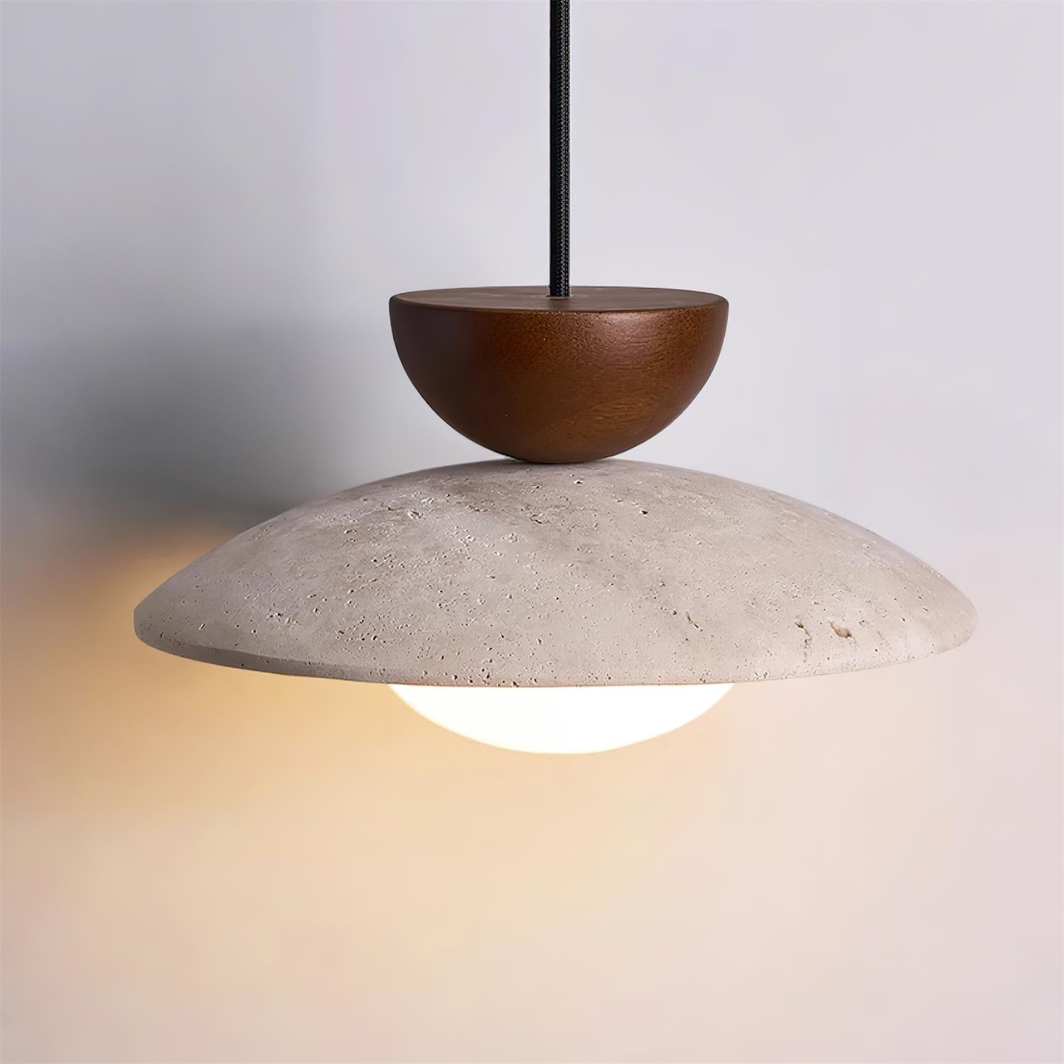 Suspension en travertin Freyza | Cleo – Luminaire pour cuisine et salle à manger