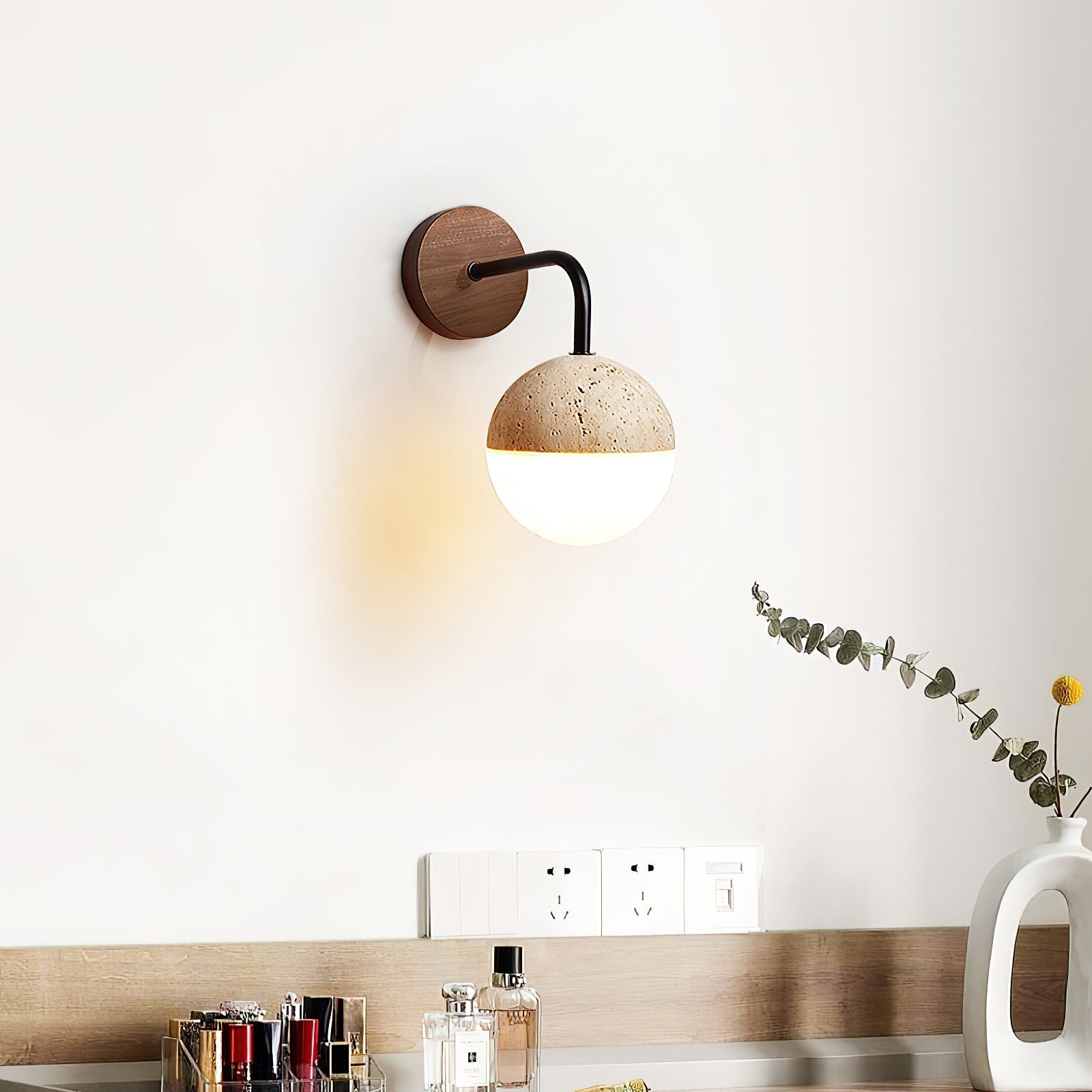 Freyza | Ivmarila Travertine Wall Wall Light – Bedroom Hallway