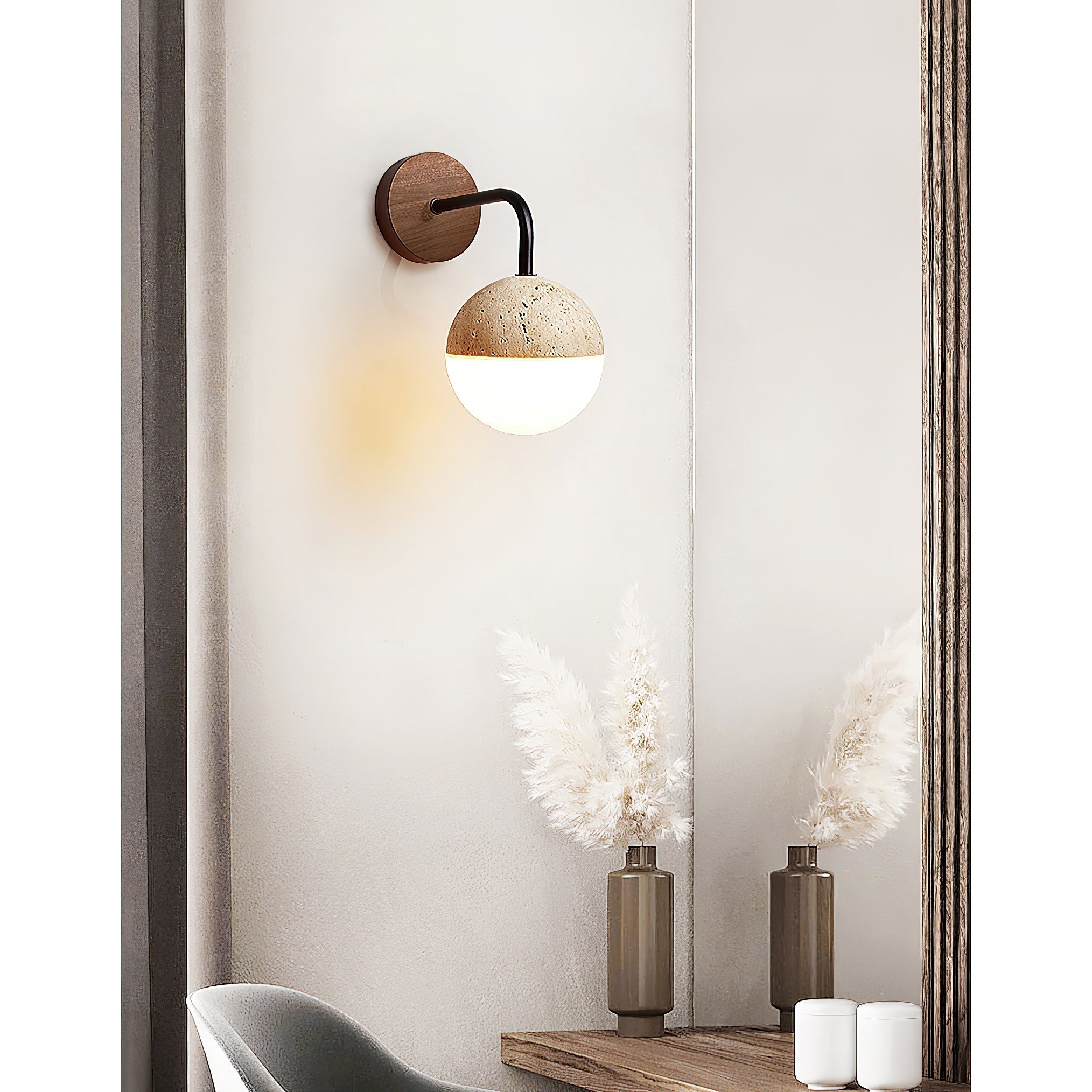 Freyza | Ivmarila Travertine Wall Wall Light – Bedroom Hallway