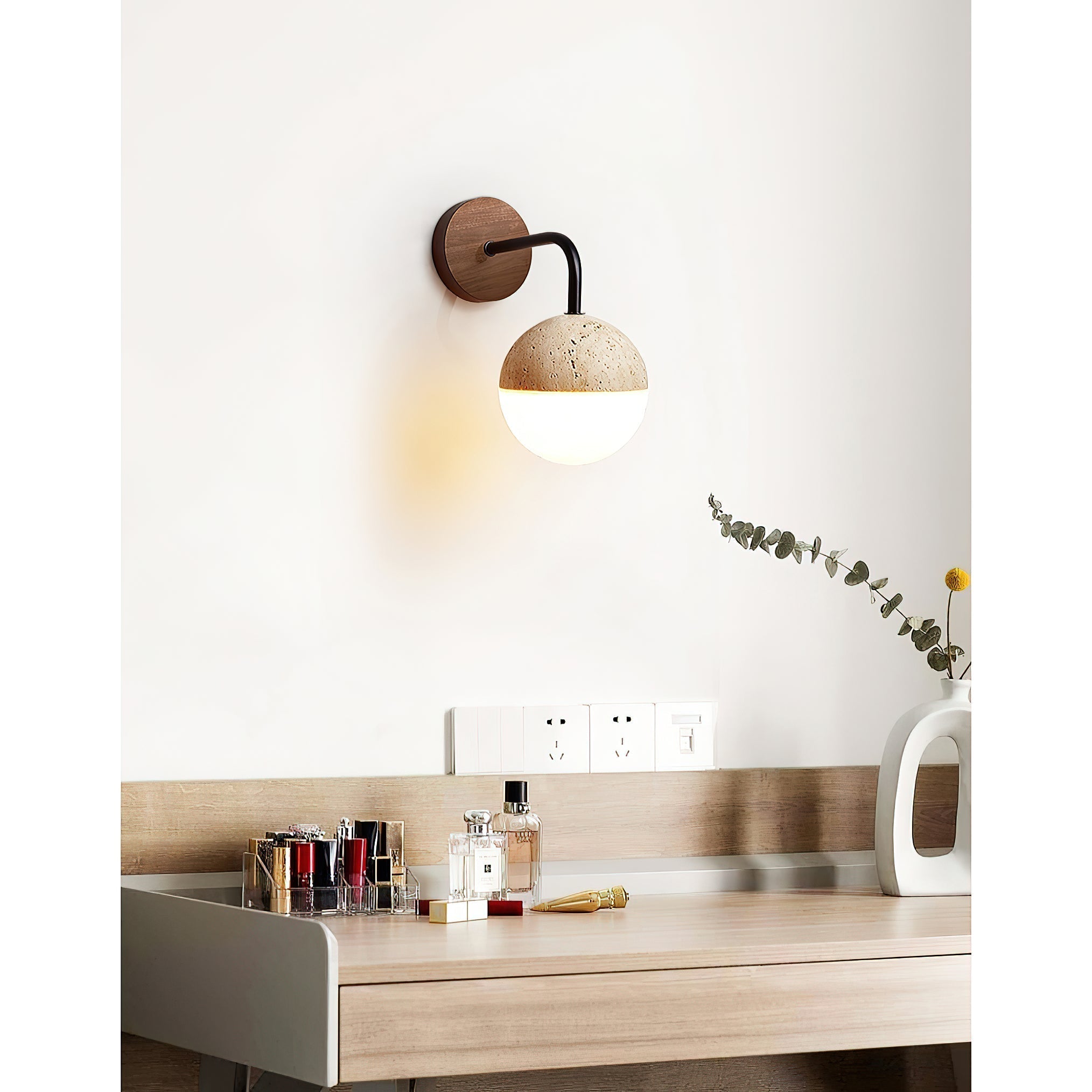 Freyza | Ivmarila Travertine Wall Wall Light – Bedroom Hallway