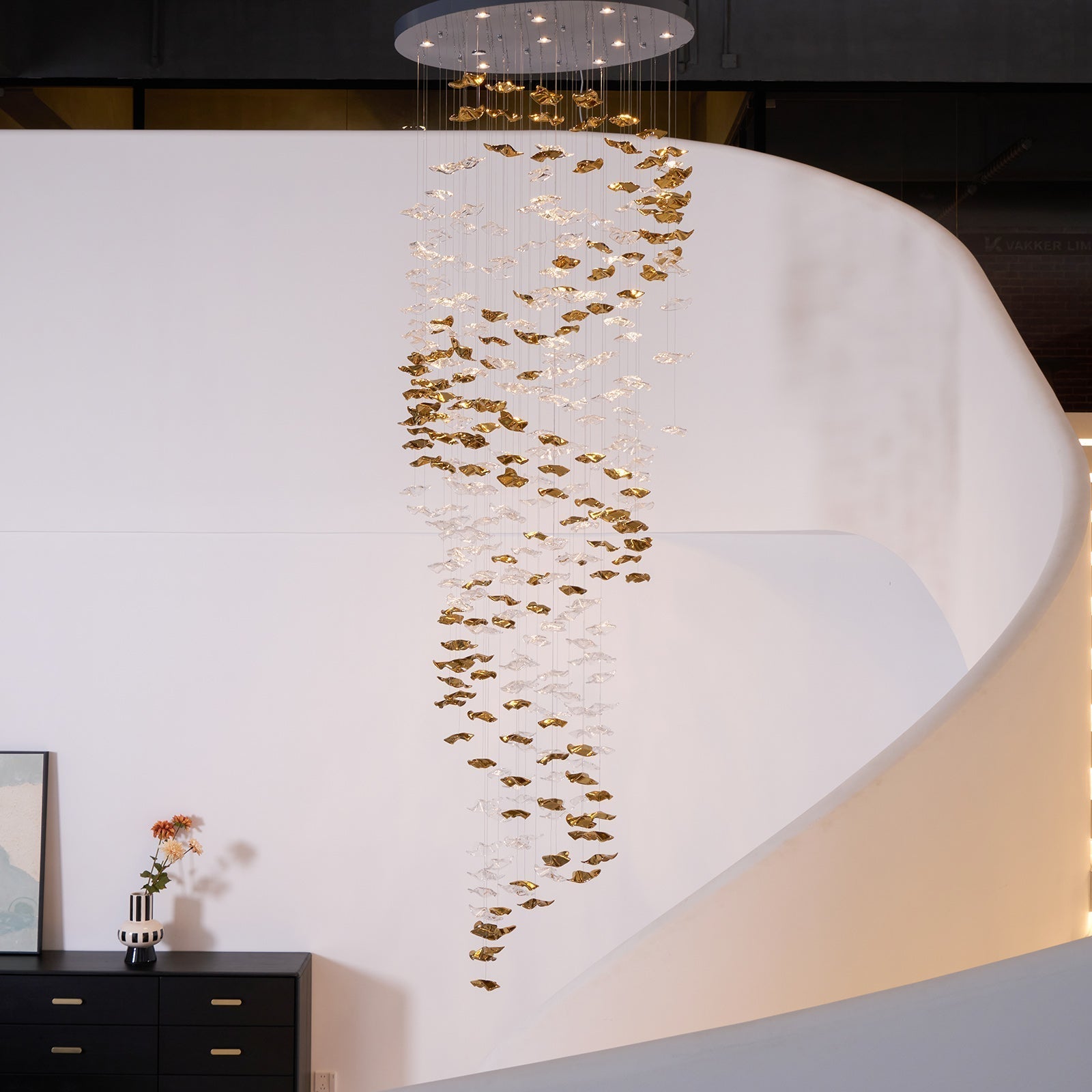 Freyza | Ulphael Kunstglas-Kronleuchter – Esszimmer Wohnzimmer