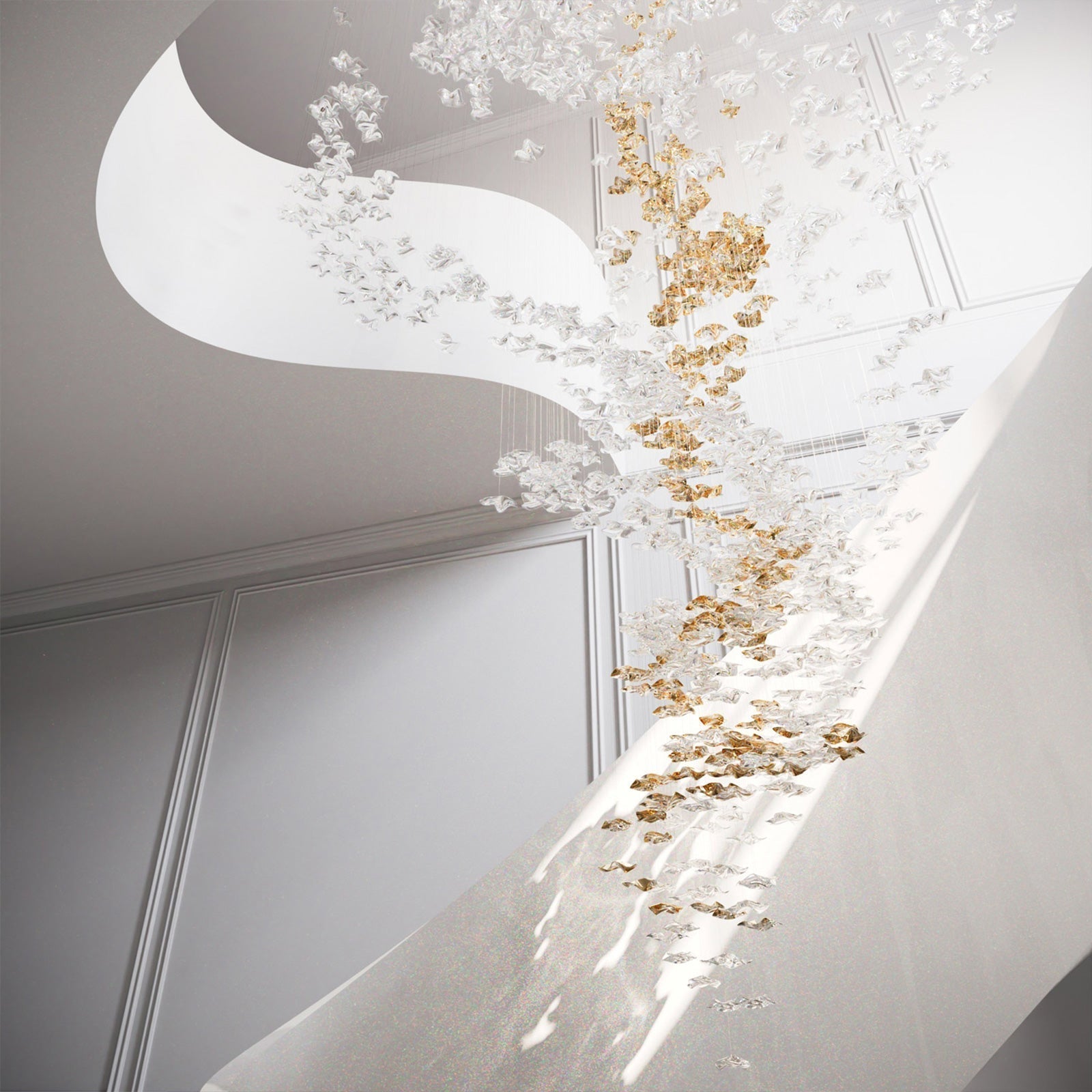 Freyza | Ulphael Kunstglas-Kronleuchter – Esszimmer Wohnzimmer