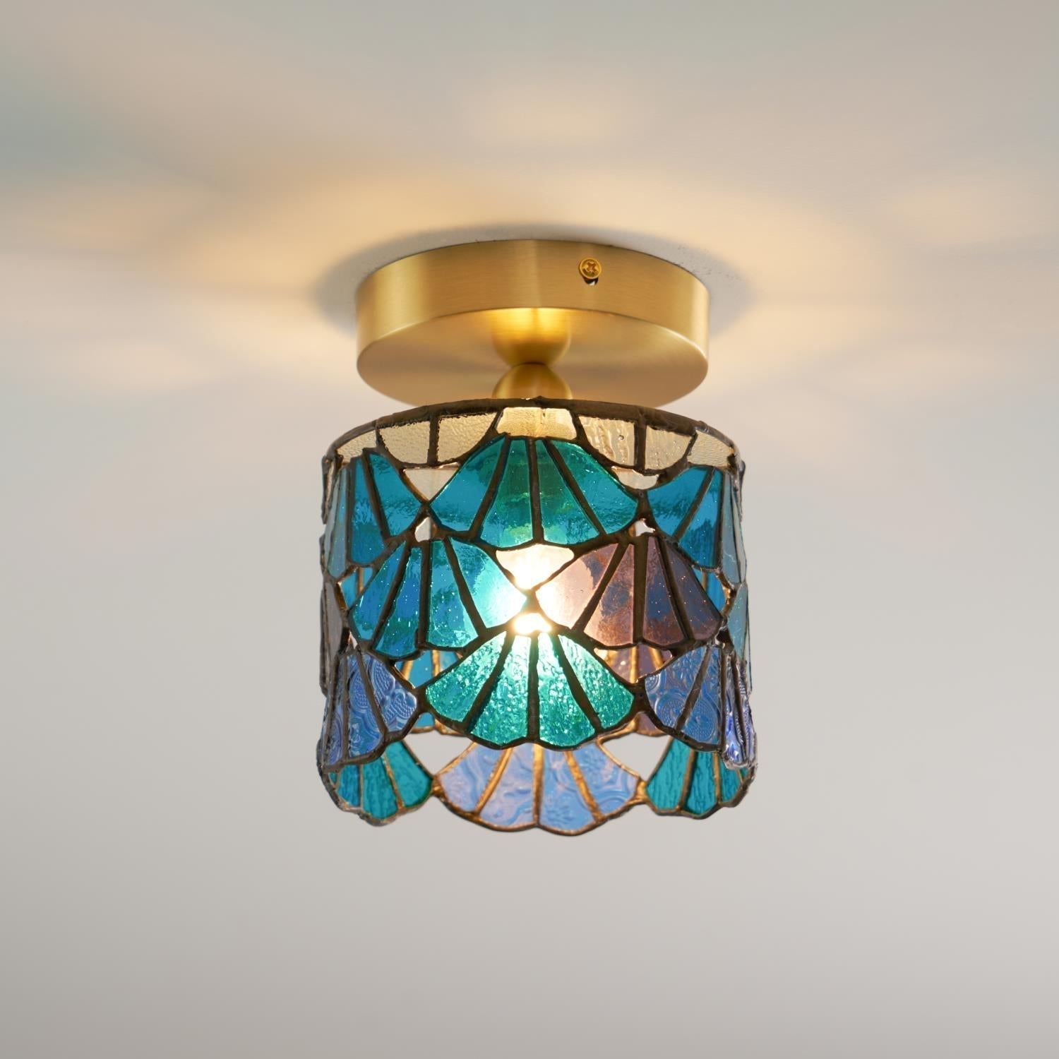 Freyza | Plafonnier encastré en verre – Chambre, couloir, cuisine