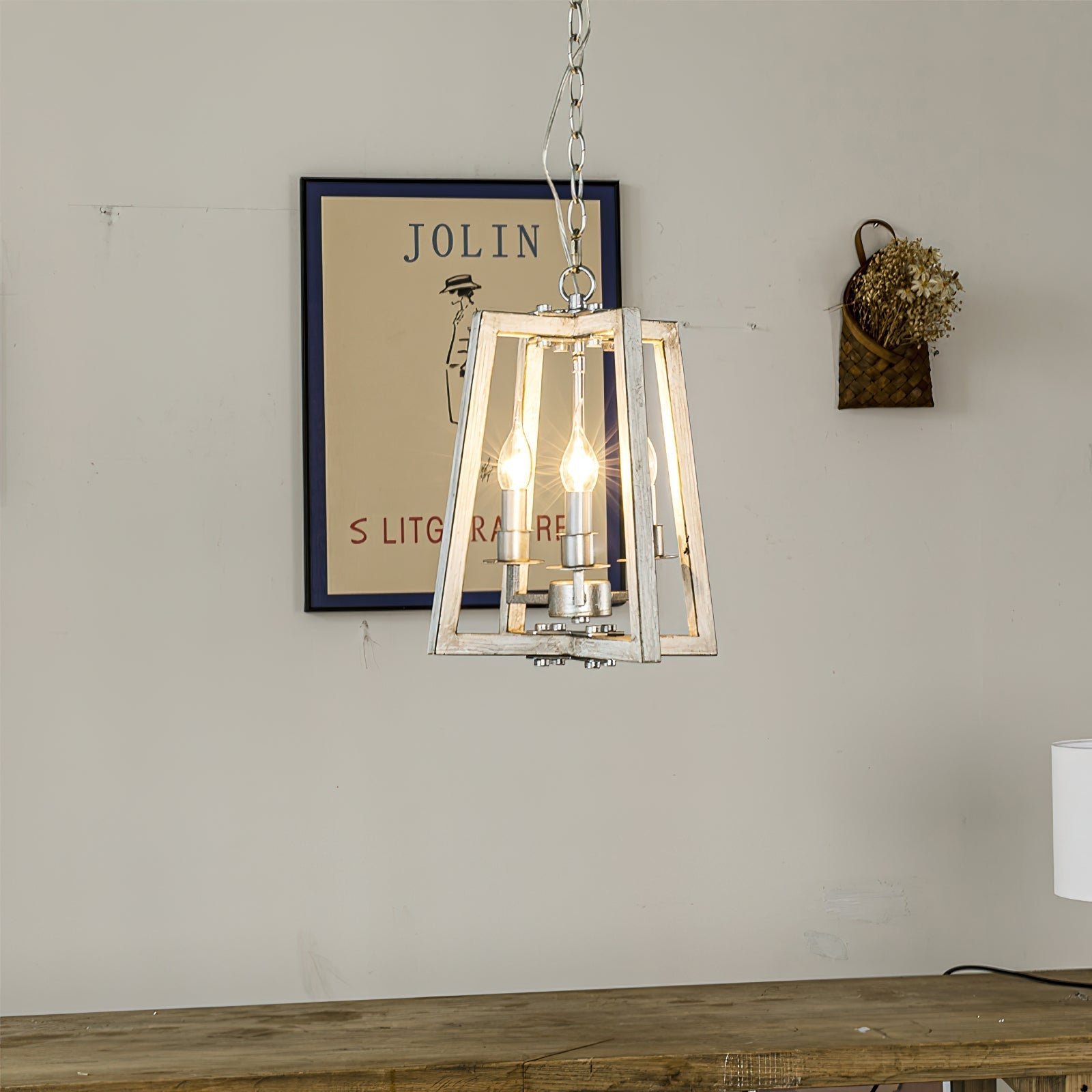 Freyza | Tinsley Vintage Open Wood Pendant Light – Vintage Kitchen Dining Room