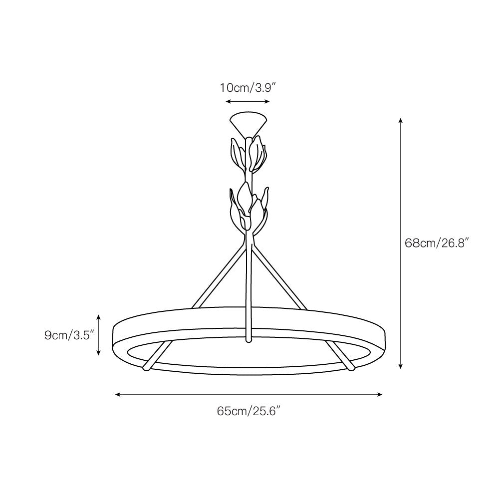 Freyza | Zevinora Gips-Kronleuchter – Esszimmer, Wohnzimmer