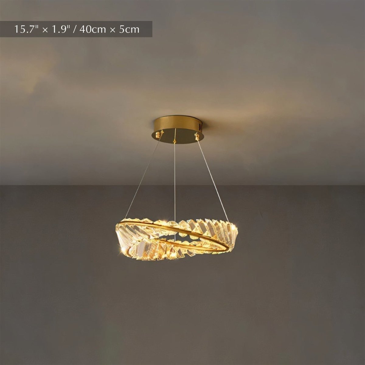 Freyza - TiwaLuxe | Opulent Modern Crystal Chandelier Light for Dining Room