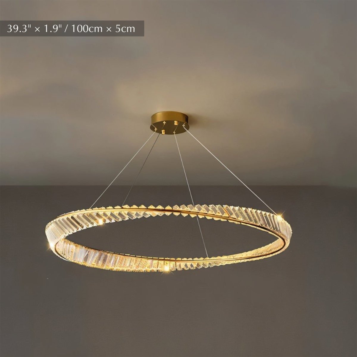 Freyza - TiwaLuxe | Opulent Modern Crystal Chandelier Light for Dining Room
