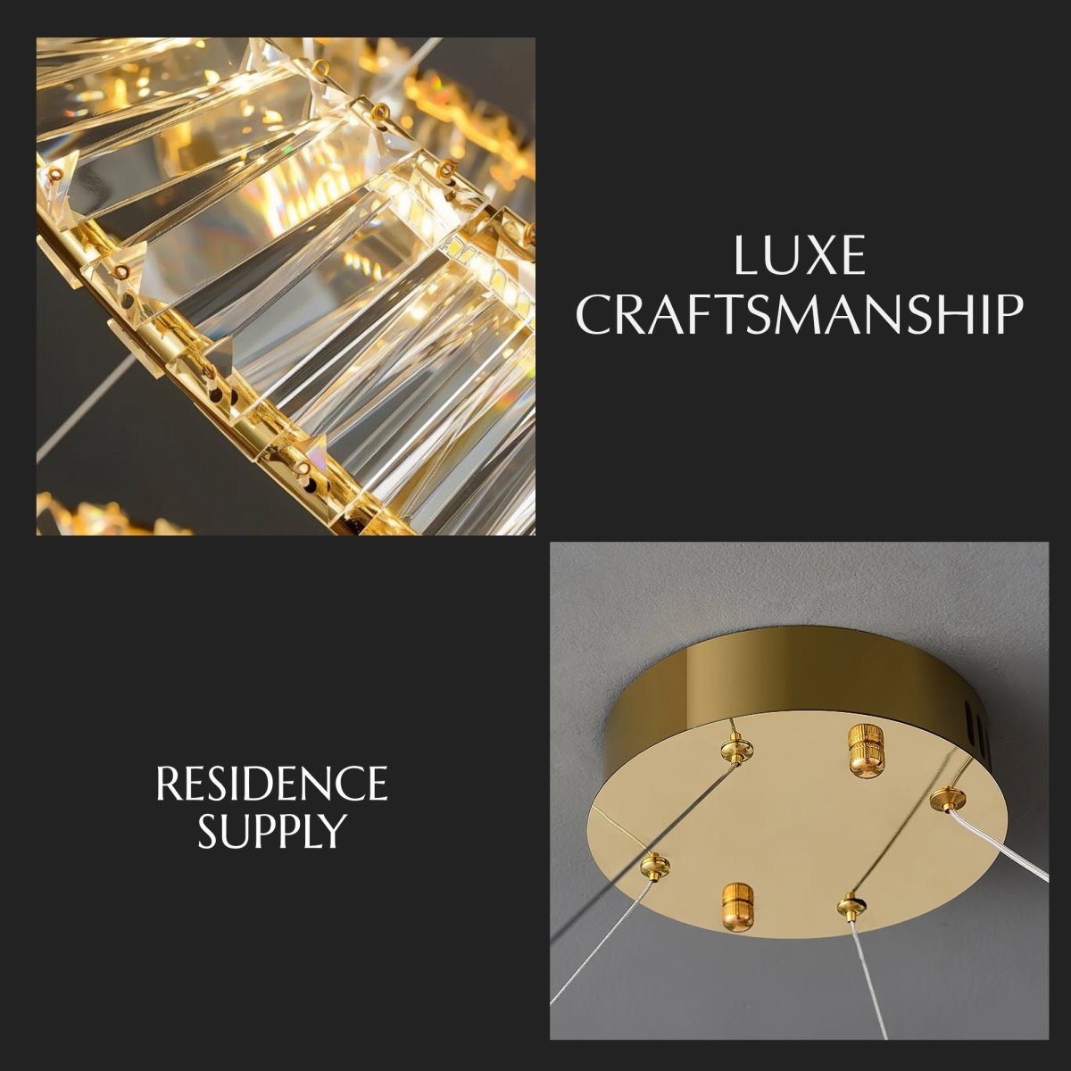Freyza - TiwaLuxe | Opulent Modern Crystal Chandelier Light for Dining Room
