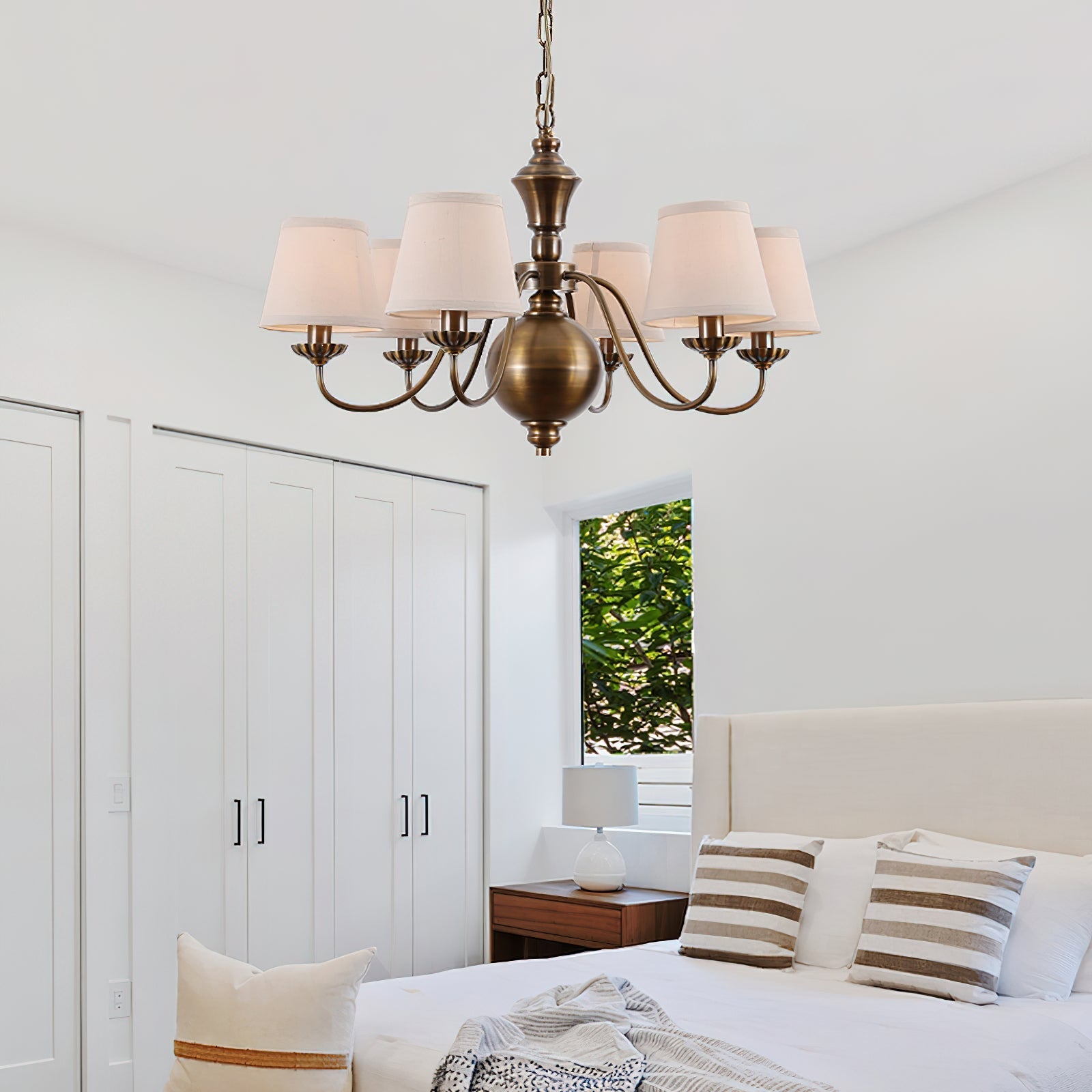 Freyza | Tofty Postmodern Luxury Fabric Chandelier – Modern Dining Room Living Room