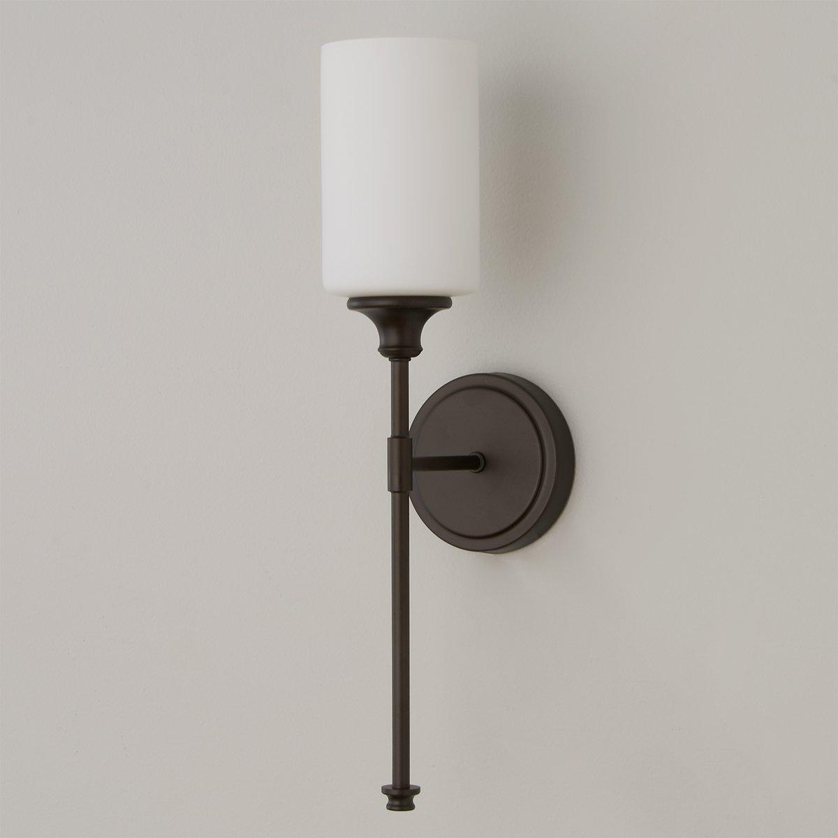 Freyza | Tracie Vintage Industrial Brass Glass Wall Light – Industrial Bedroom Hallway