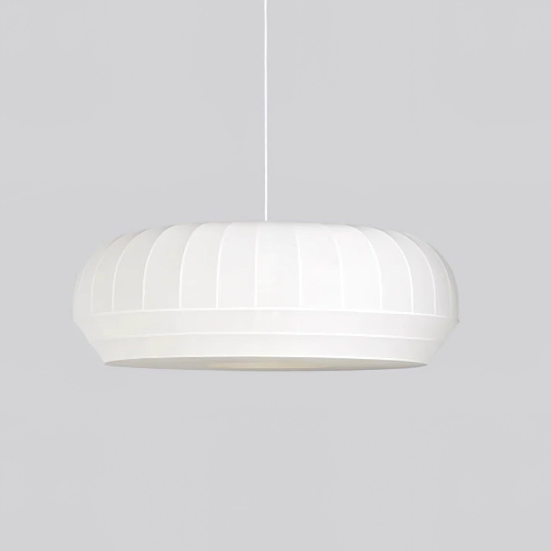 Freyza | Suspension en tissu blanc avec abat-jour en soie – Luminaire moderne pour cuisine et salle à manger
