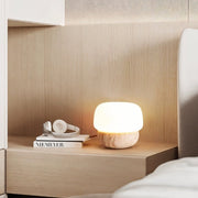 TravertineGlow | Elegant Minimalist Table Lamp for Living Room Ambiance 4