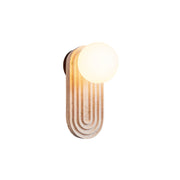 Freyza | Elvelos Travertine Glass Glass Wall Light – Bedroom Hallway