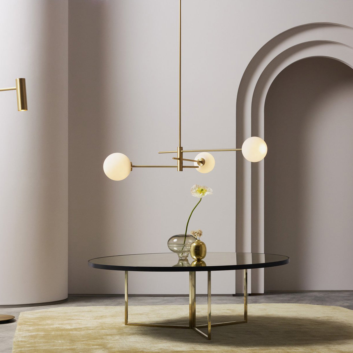 Freyza | Catalel Brass Glass Brass Glass Chandelier – Dining Room Living Room