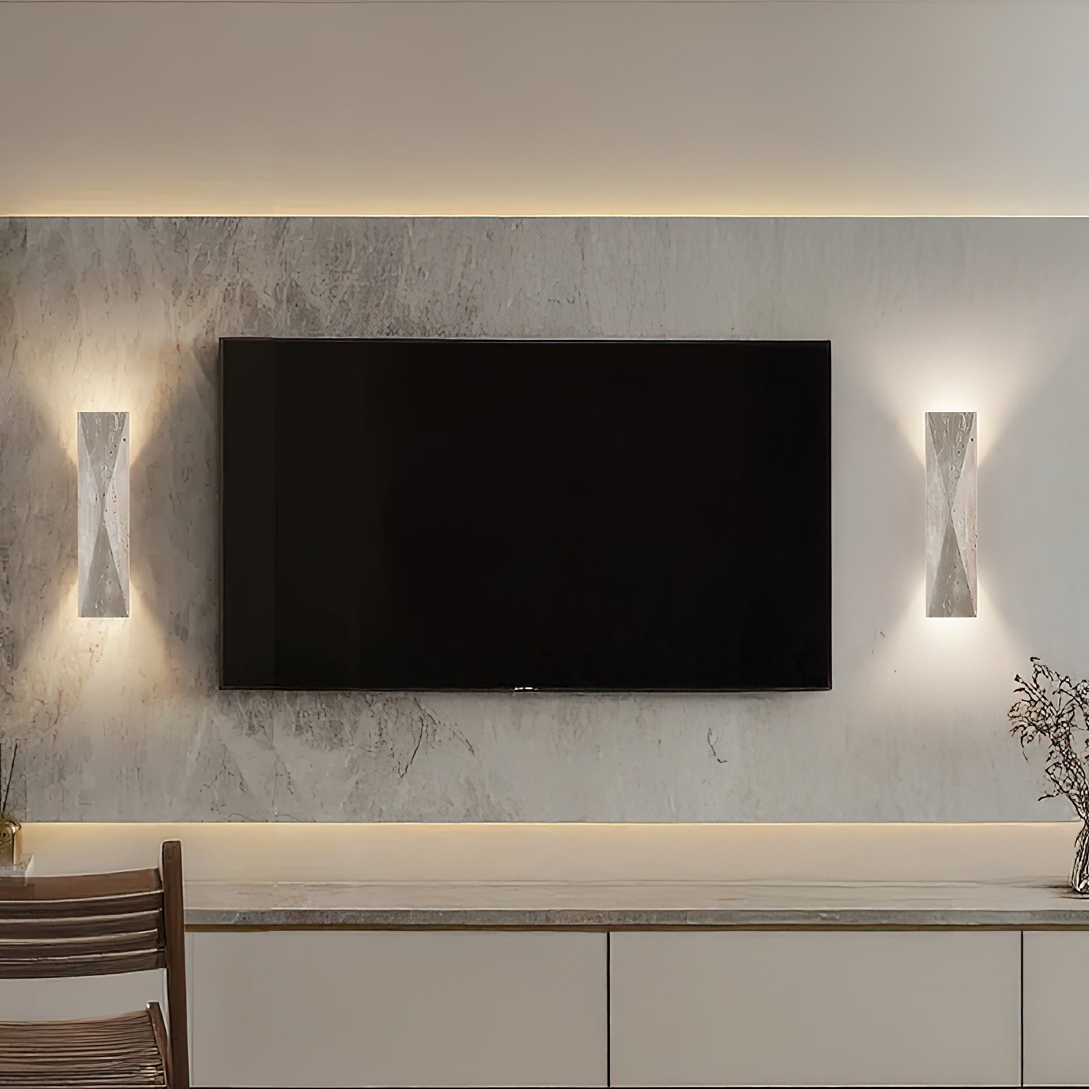 Freyza | Coloria Travertine Wall Wall Light – Bedroom Hallway