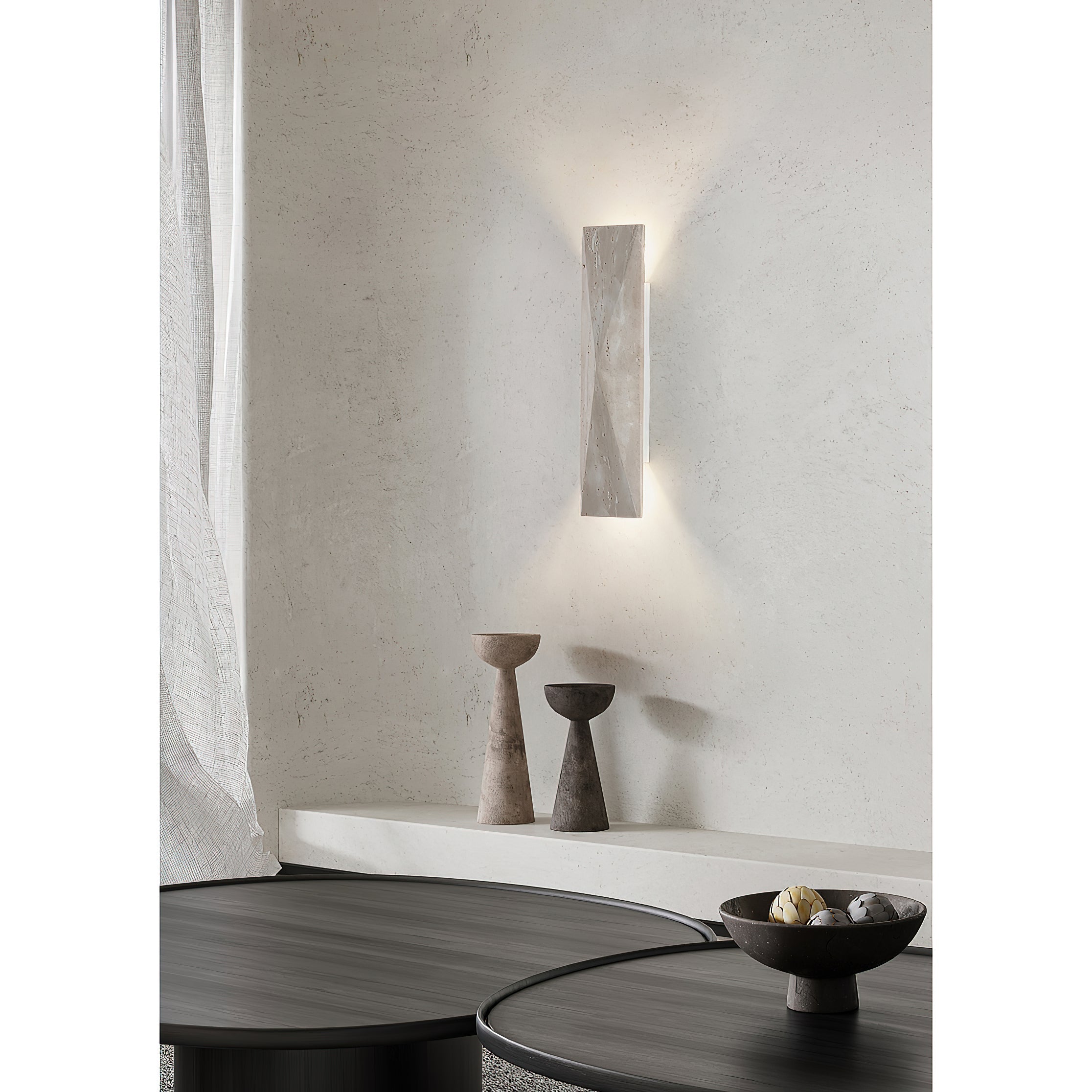 Freyza | Coloria Travertine Wall Wall Light – Bedroom Hallway