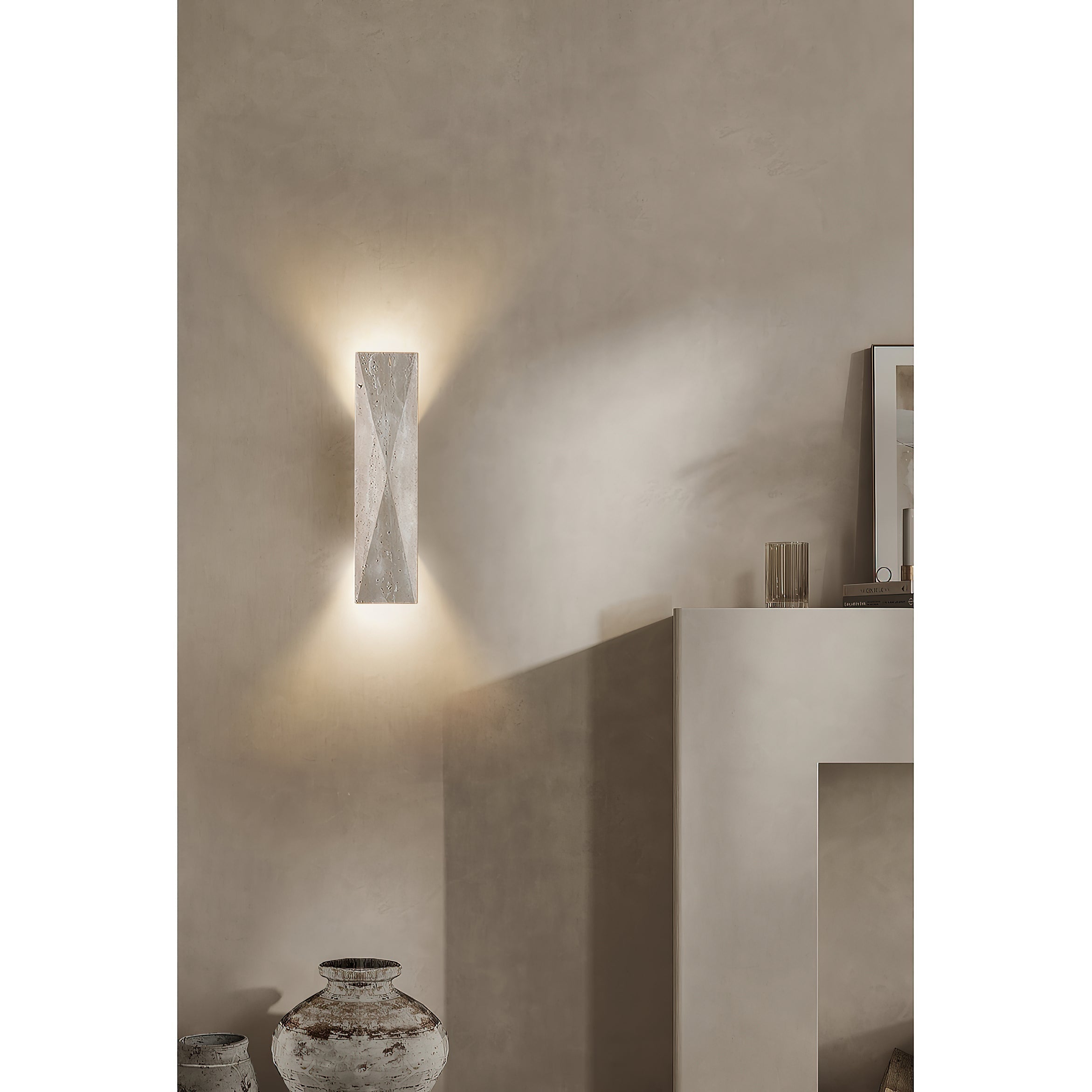 Freyza | Coloria Travertine Wall Wall Light – Bedroom Hallway