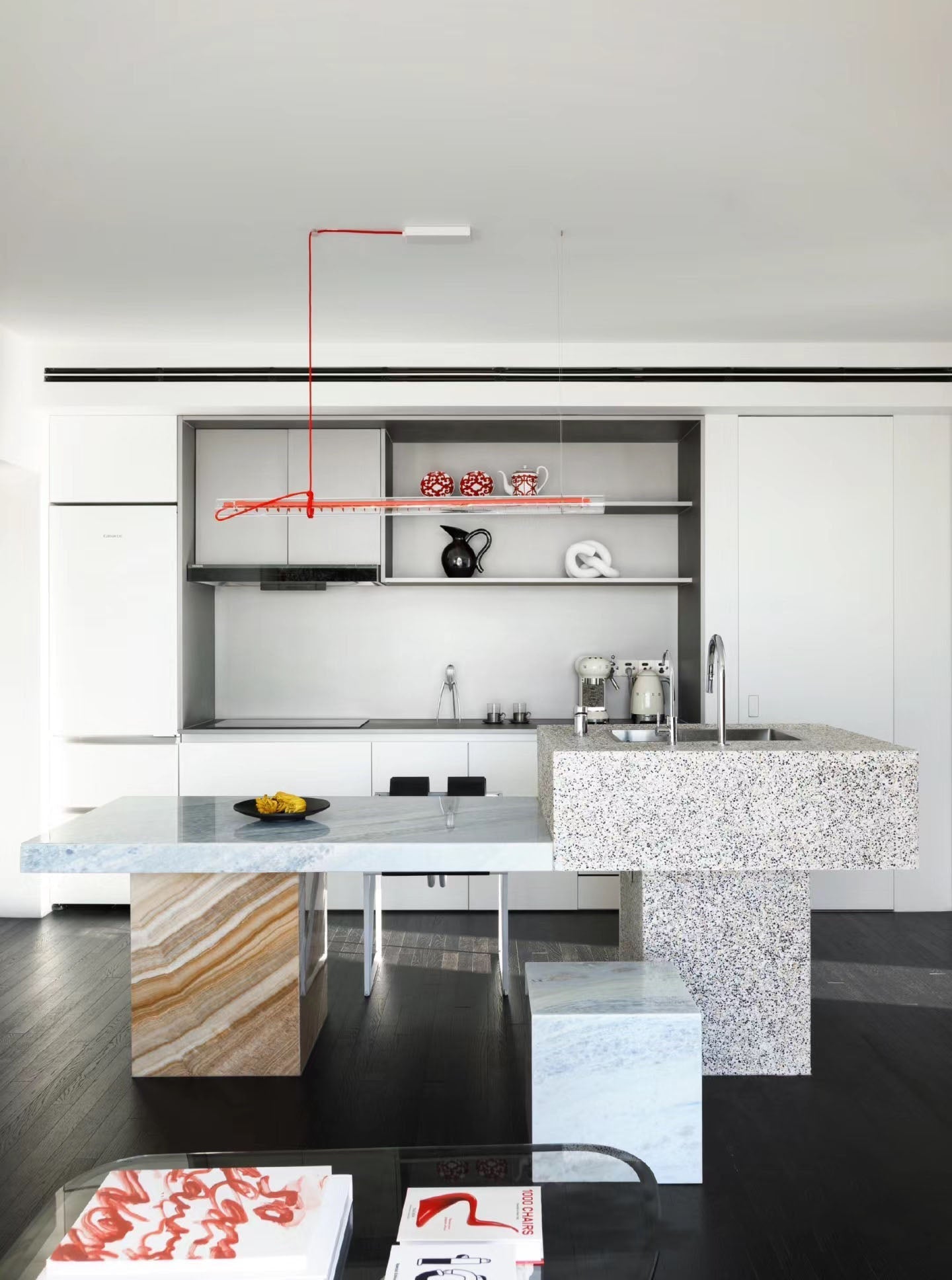 Freyza | Cata Linear LED Glass Pendant Light – Kitchen Dining Room