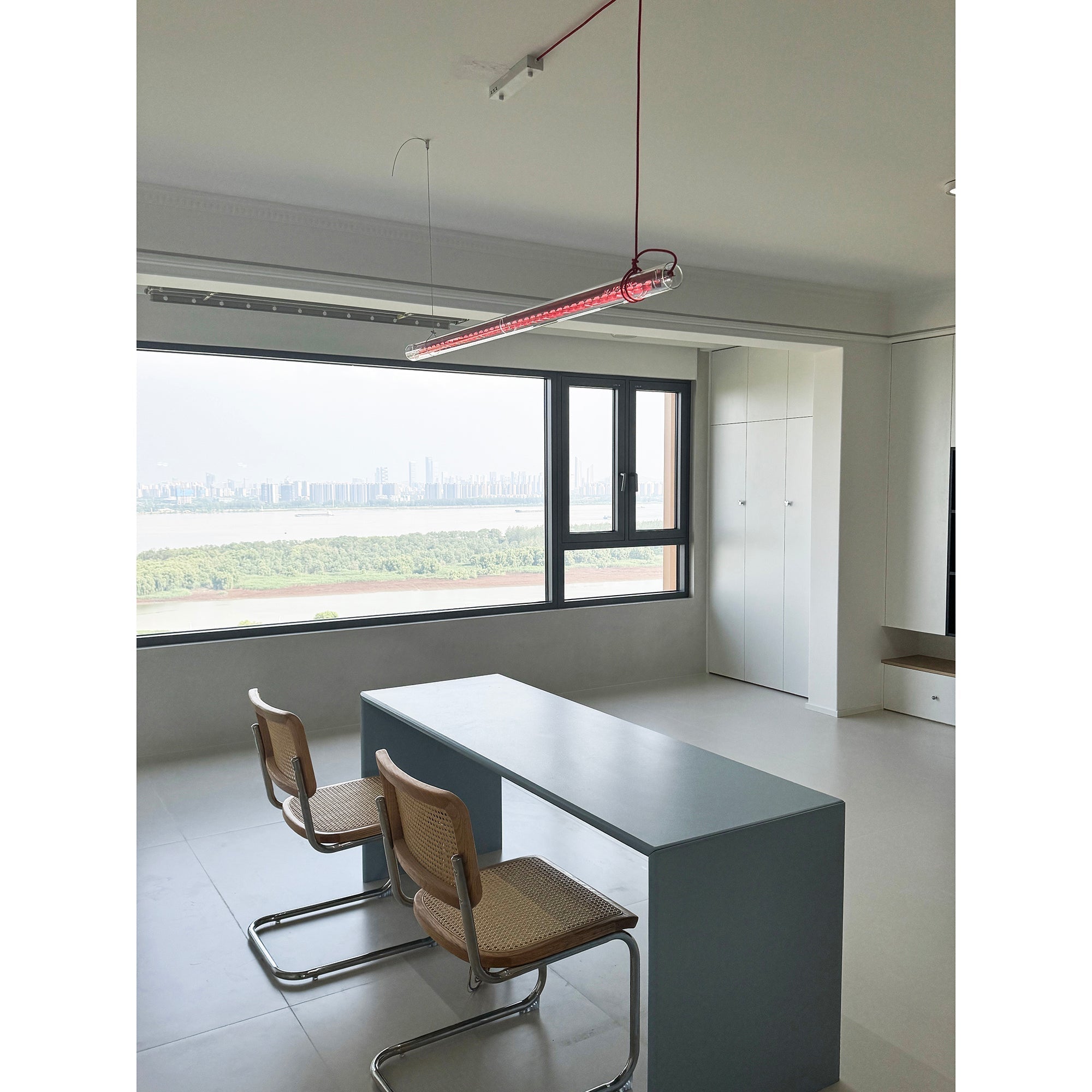 Freyza | Cata Linear LED Glass Pendant Light – Kitchen Dining Room