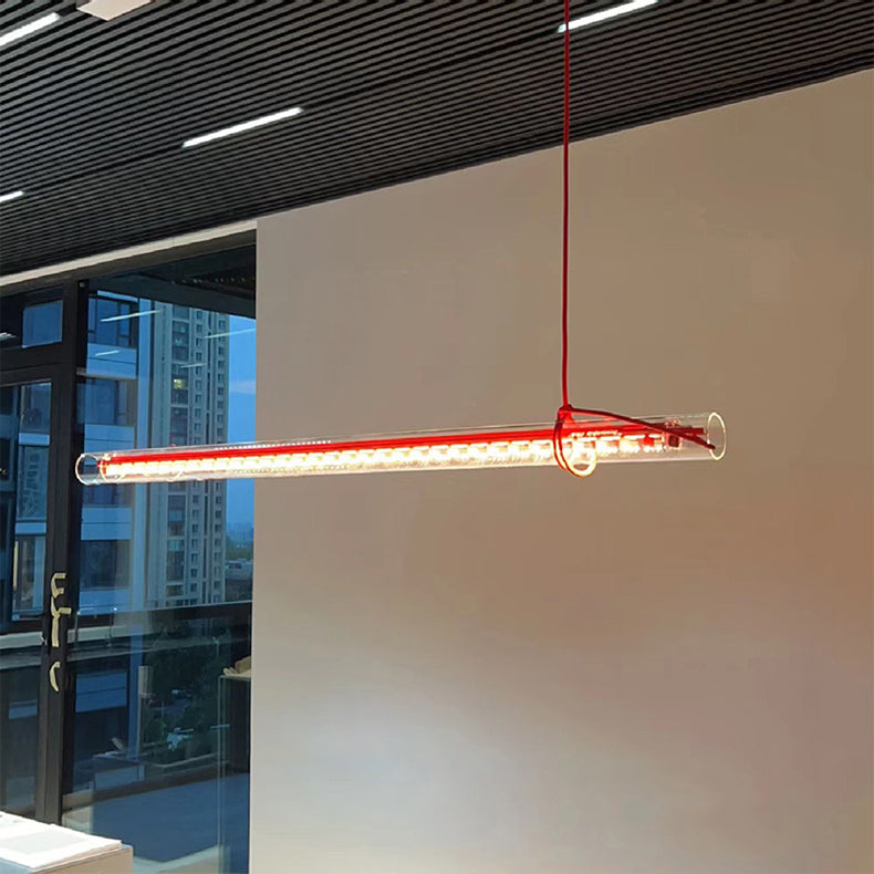 Freyza | Cata Linear LED Glass Pendant Light – Kitchen Dining Room