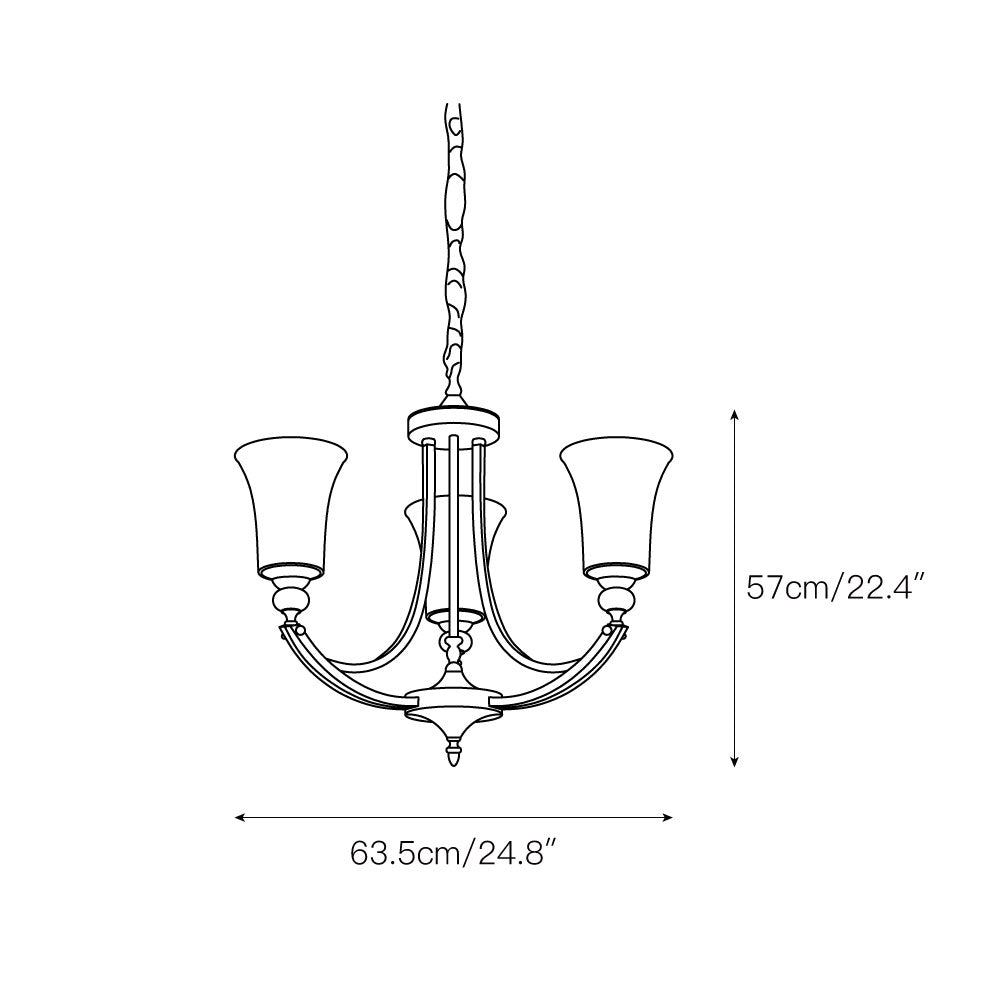 Freyza | Ordoran Vintage Industrial Brass Glass Chandelier – Industrial Dining Room Living Room