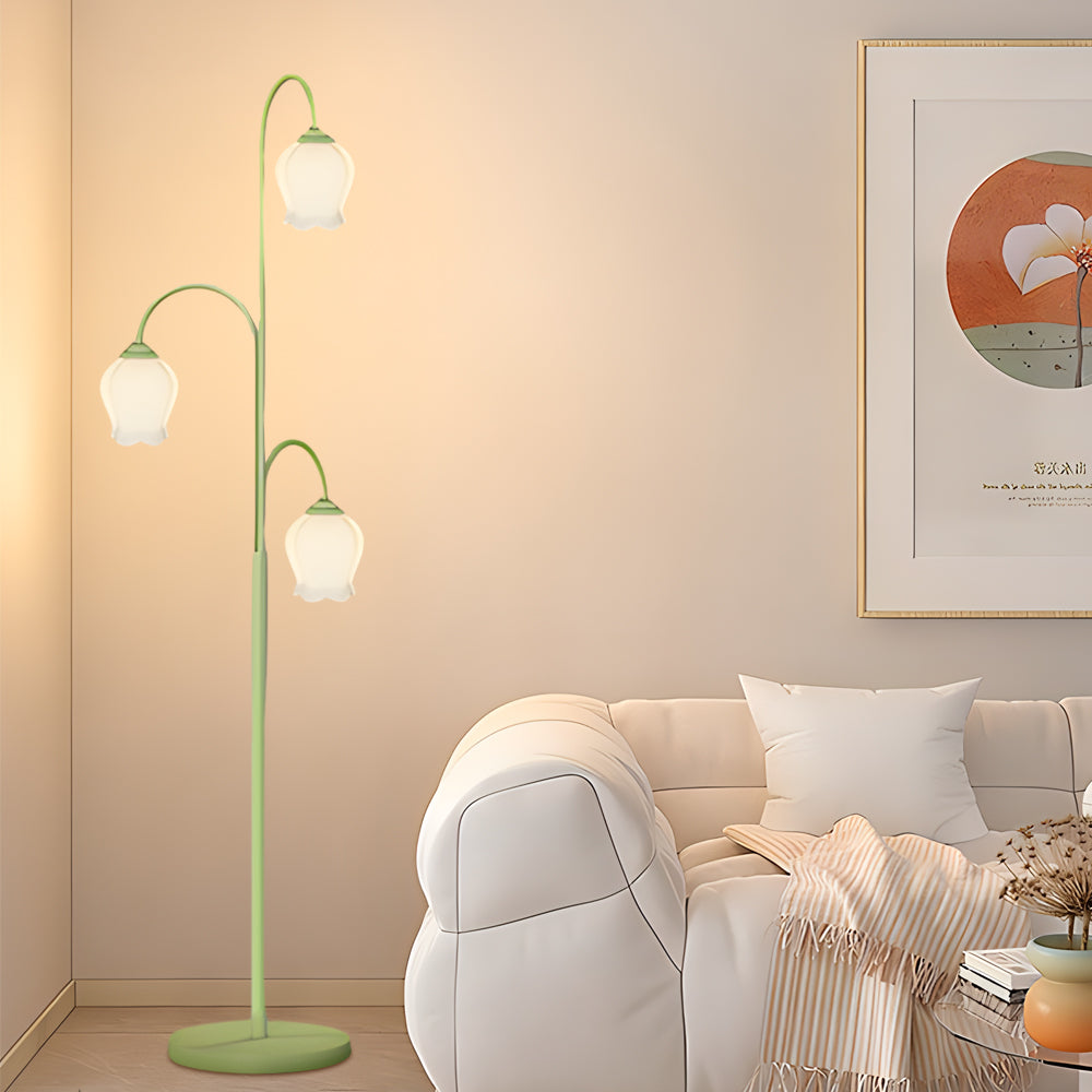 TulipGlow | Stylish Dimmable Modern Arc Floor Lamp for Living Room 0