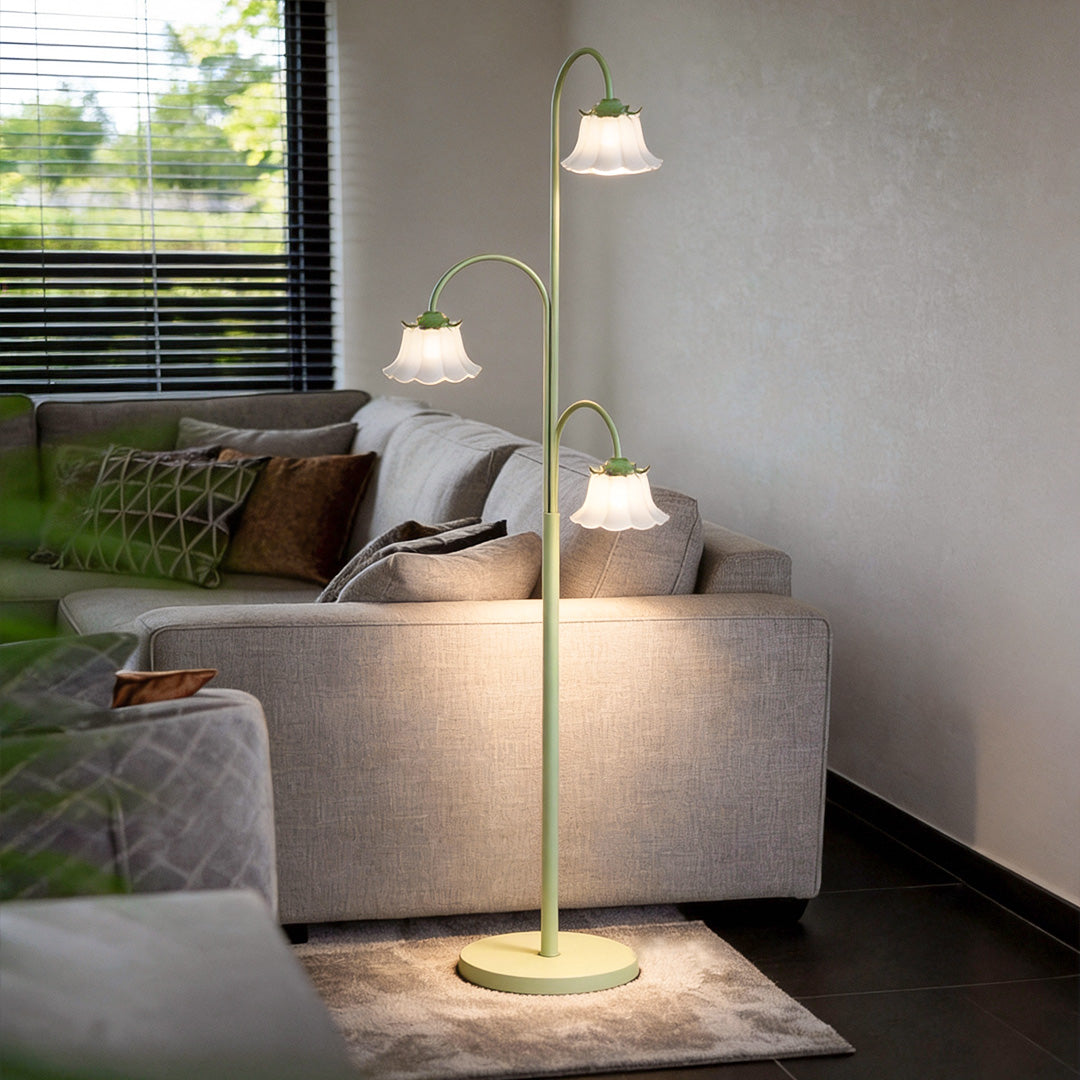 TulipGlow | Stylish Dimmable Modern Arc Floor Lamp for Living Room 1