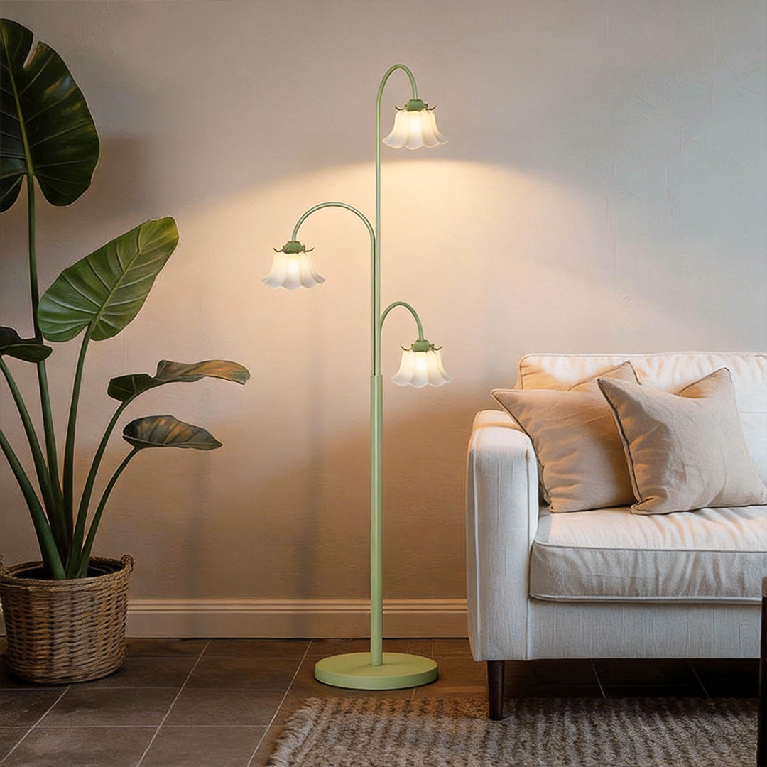TulipGlow | Stylish Dimmable Modern Arc Floor Lamp for Living Room 2
